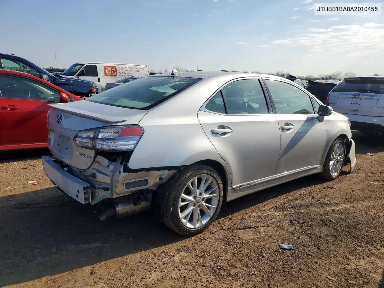 2010 Lexus Hs 250H Premium VIN: JTHBB1BA8A2010455 Lot: 48002106