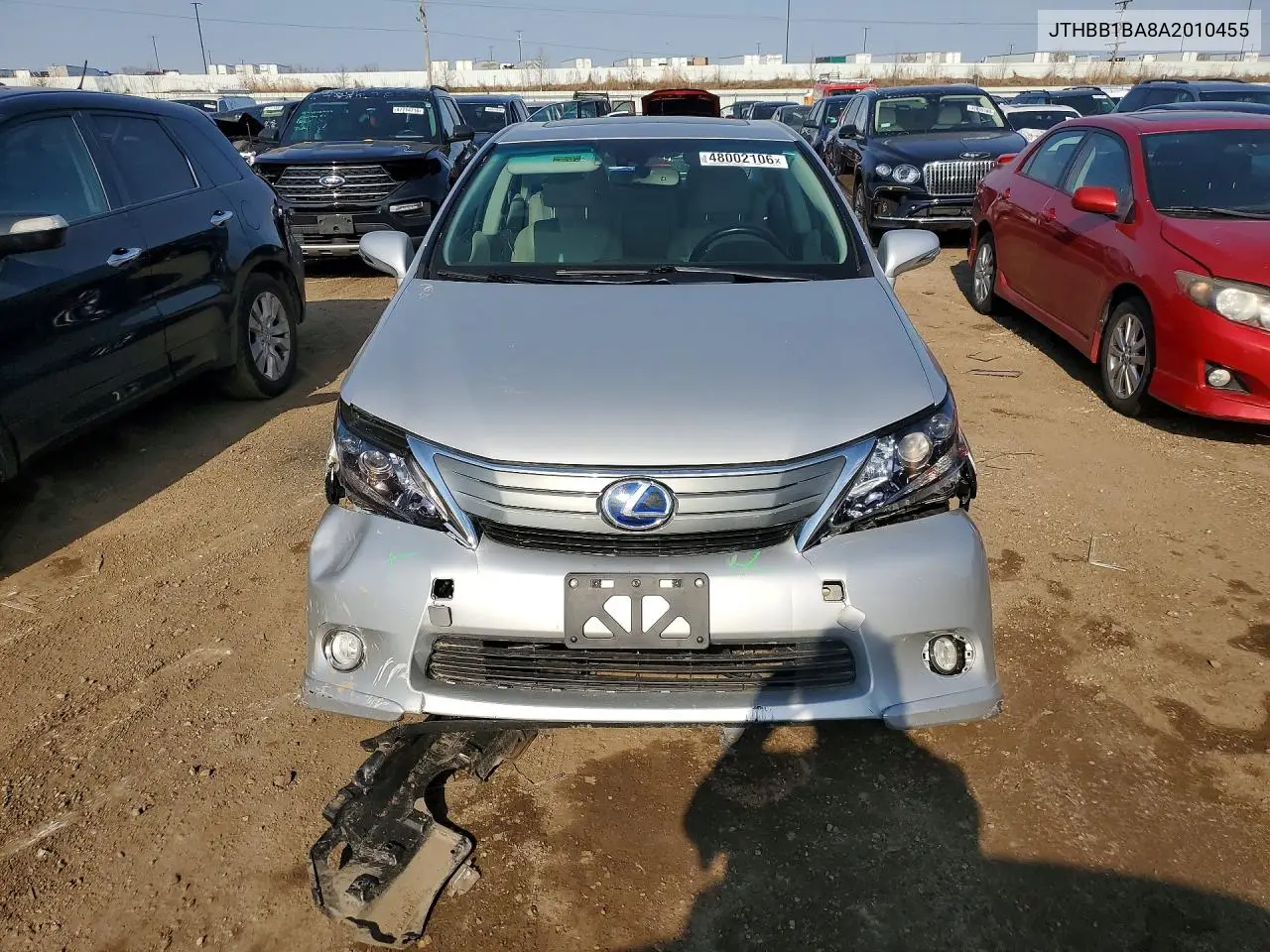 2010 Lexus Hs 250H Premium VIN: JTHBB1BA8A2010455 Lot: 48002106
