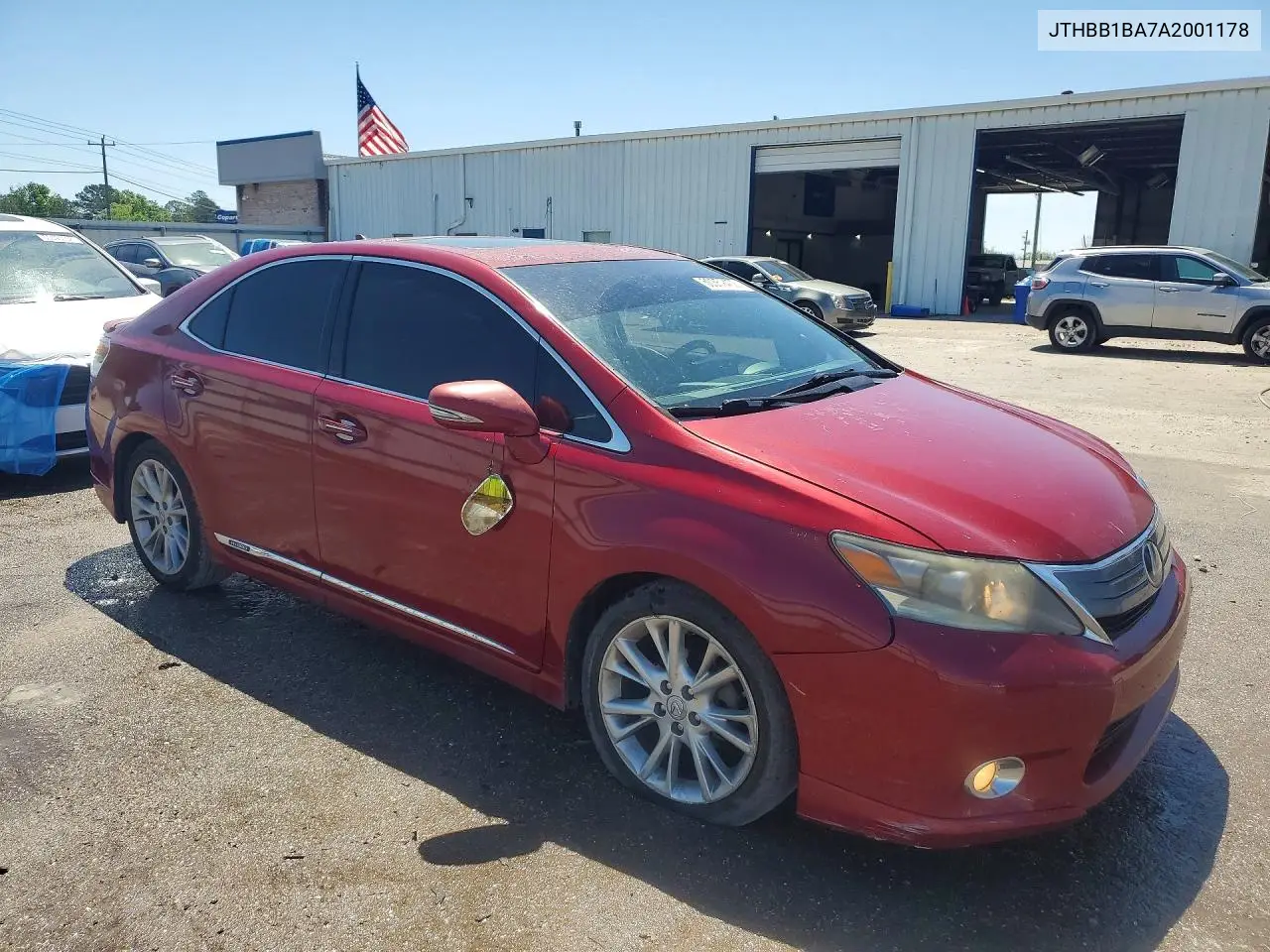 2010 Lexus Hs 250H VIN: JTHBB1BA7A2001178 Lot: 50359456