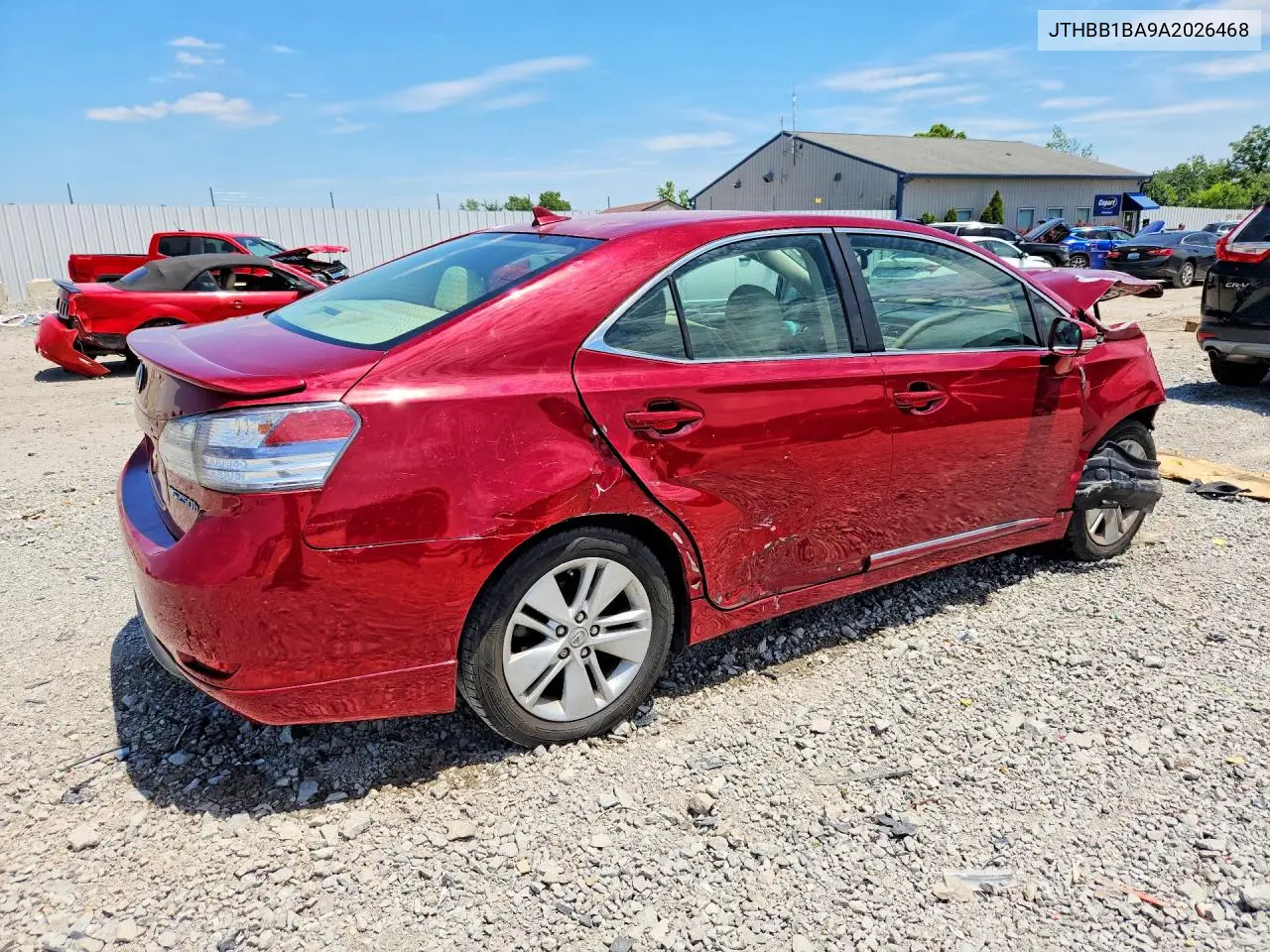 2010 Lexus Hs 250H VIN: JTHBB1BA9A2026468 Lot: 56328446