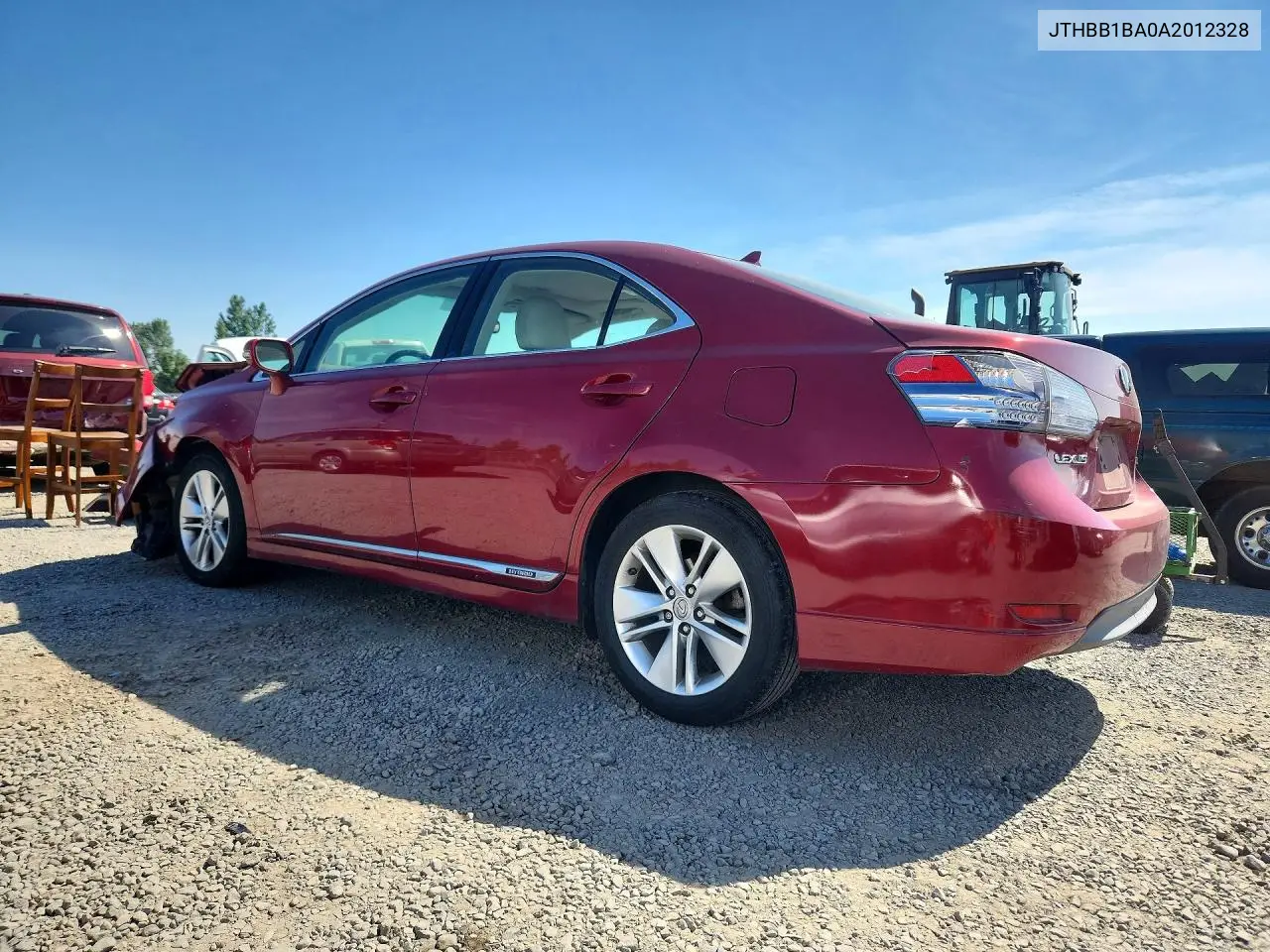 2010 Lexus Hs 250H VIN: JTHBB1BA0A2012328 Lot: 56549856