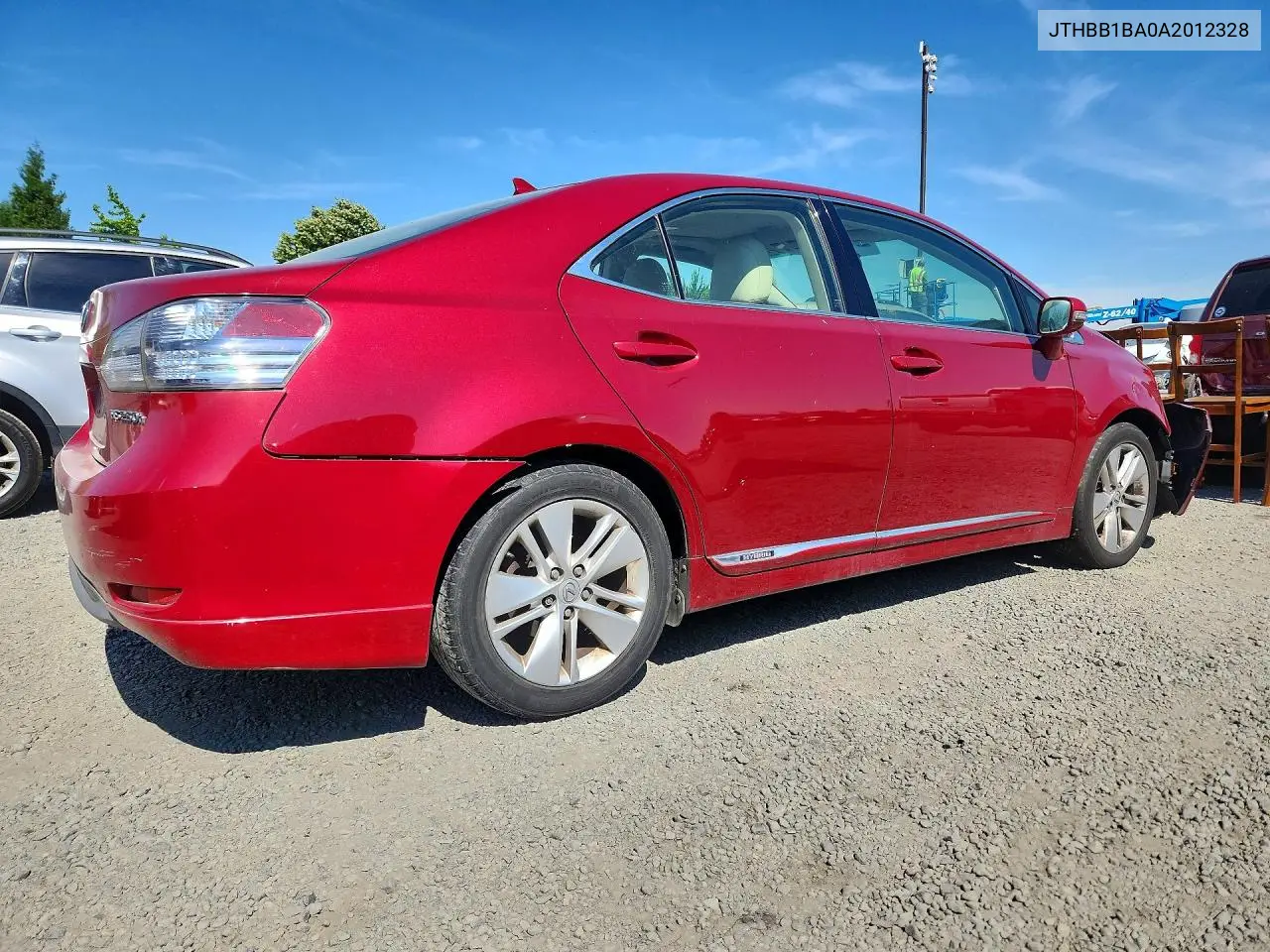 2010 Lexus Hs 250H VIN: JTHBB1BA0A2012328 Lot: 56549856