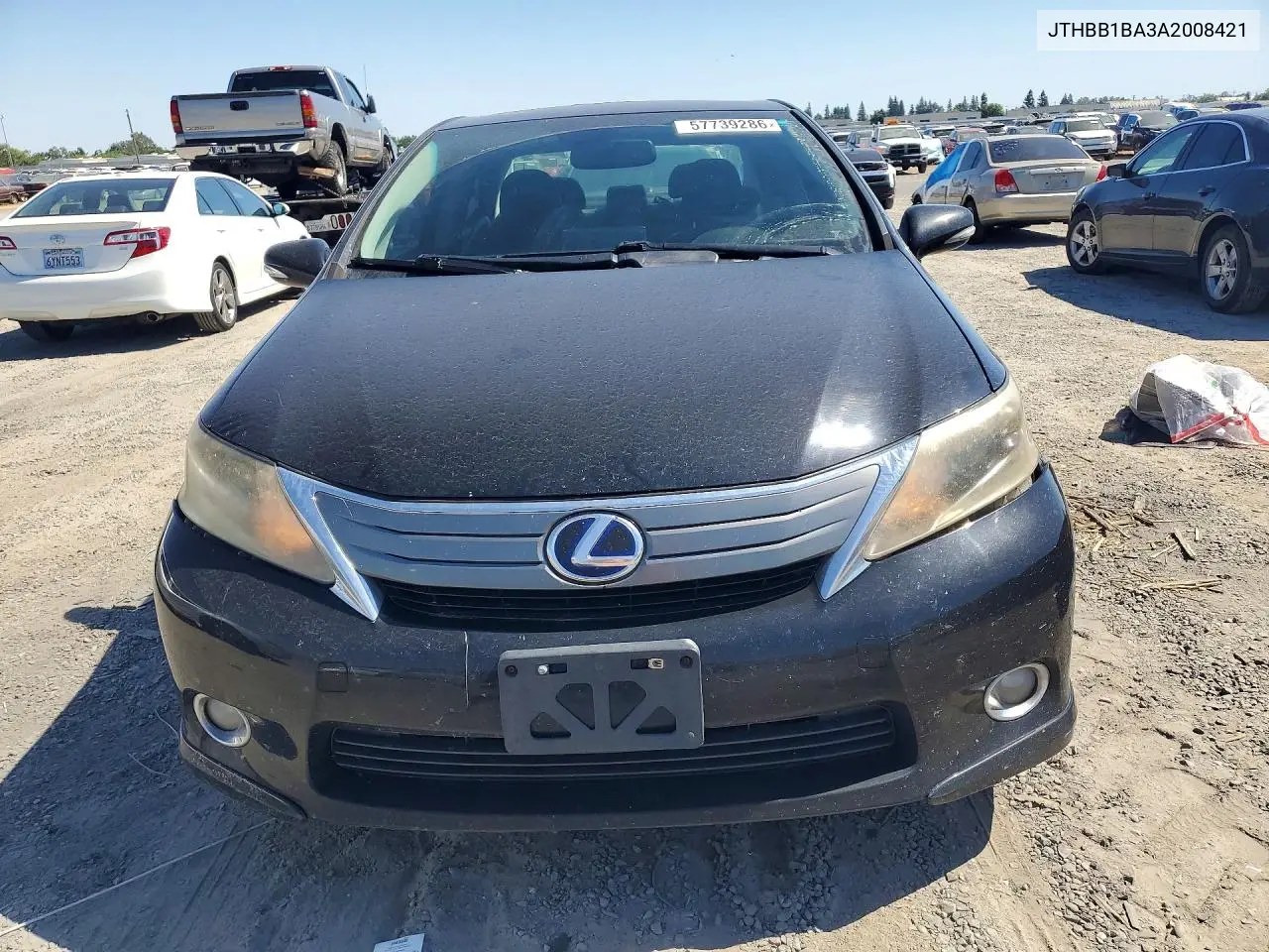 2010 Lexus Hs 250H VIN: JTHBB1BA3A2008421 Lot: 57739286