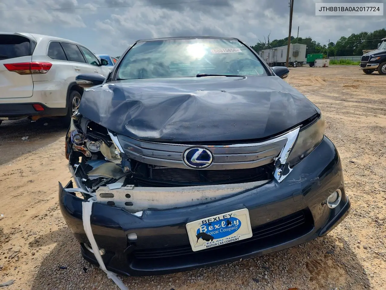 2010 Lexus Hs 250H VIN: JTHBB1BA0A2017724 Lot: 58015856