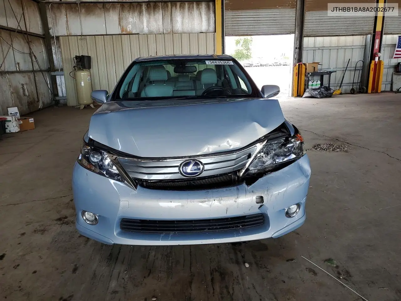 2010 Lexus Hs 250H VIN: JTHBB1BA8A2002677 Lot: 58835366