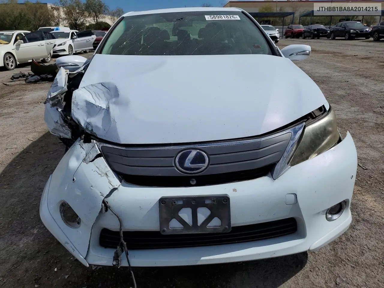 2010 Lexus Hs 250H VIN: JTHBB1BA8A2014215 Lot: 58981826