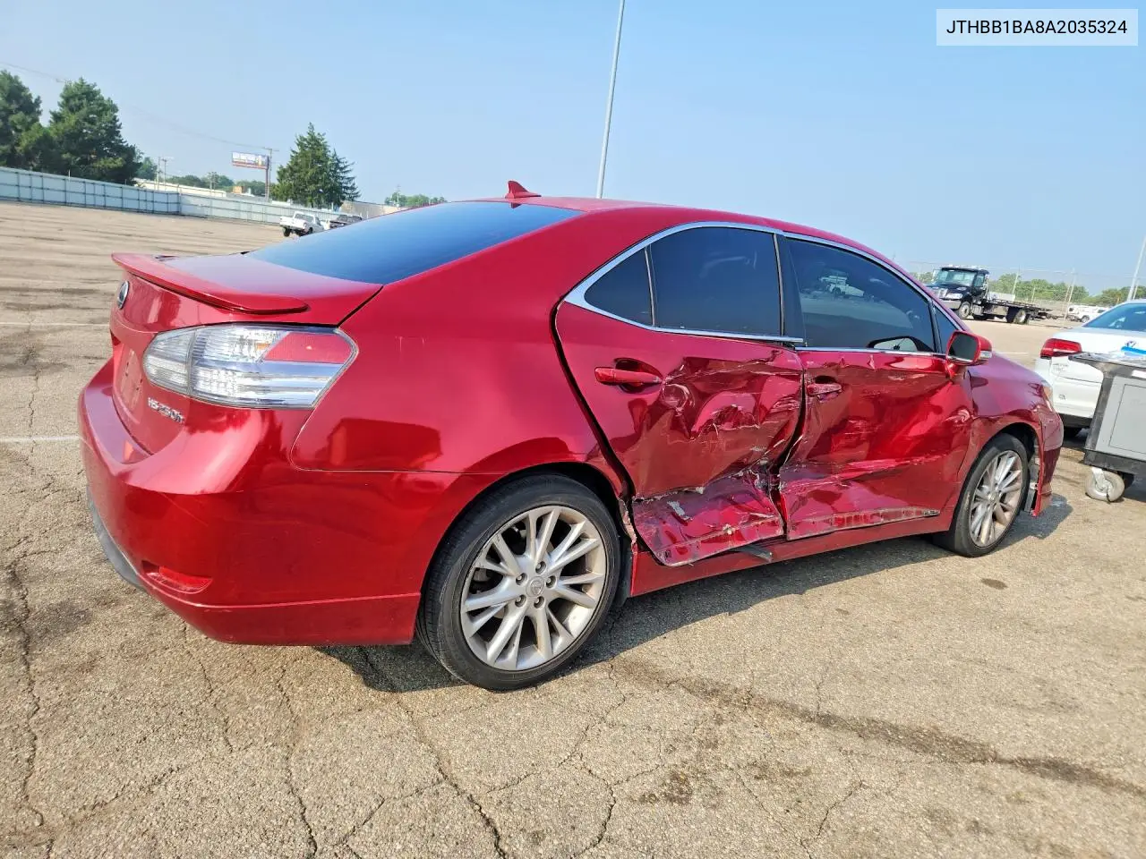 2010 Lexus Hs 250H VIN: JTHBB1BA8A2035324 Lot: 60828466
