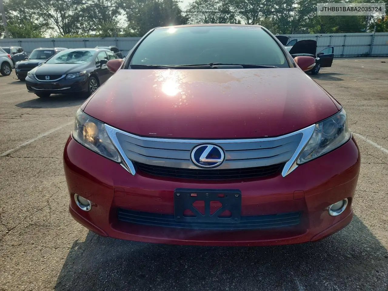 2010 Lexus Hs 250H VIN: JTHBB1BA8A2035324 Lot: 60828466
