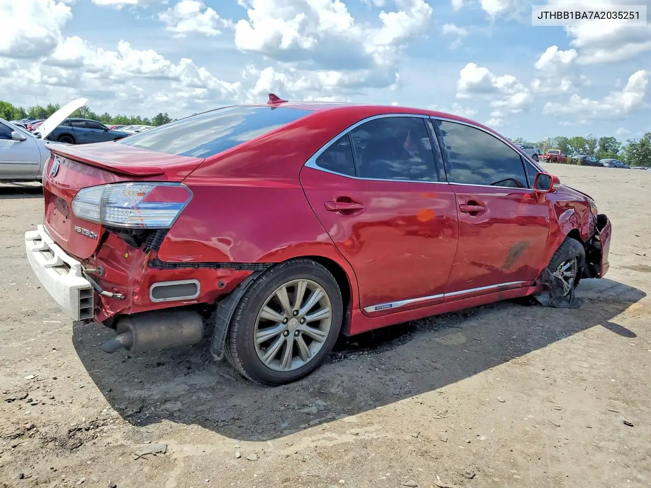2010 Lexus Hs 250H VIN: JTHBB1BA7A2035251 Lot: 60868636