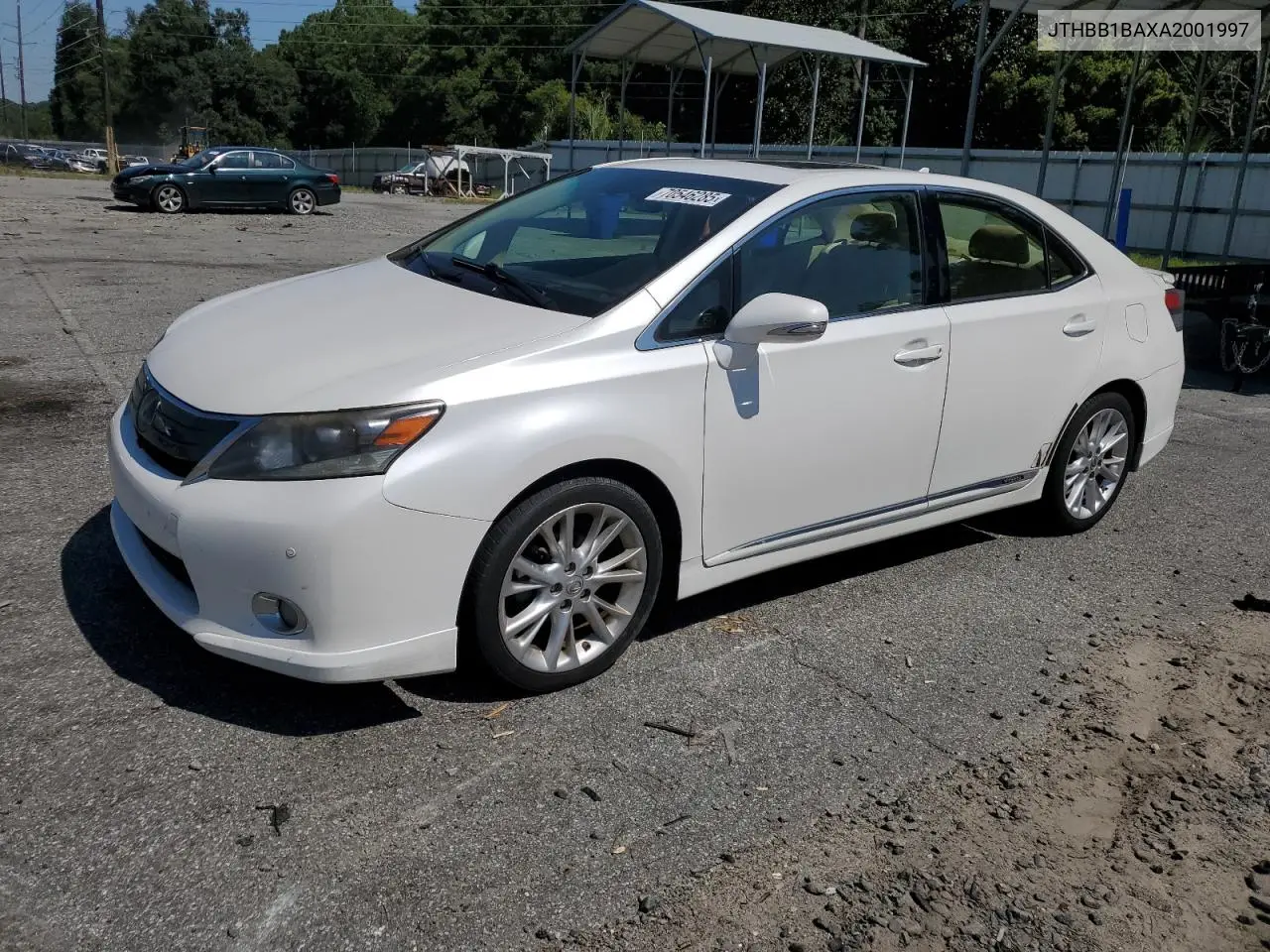 2010 Lexus Hs 250H VIN: JTHBB1BAXA2001997 Lot: 70546285
