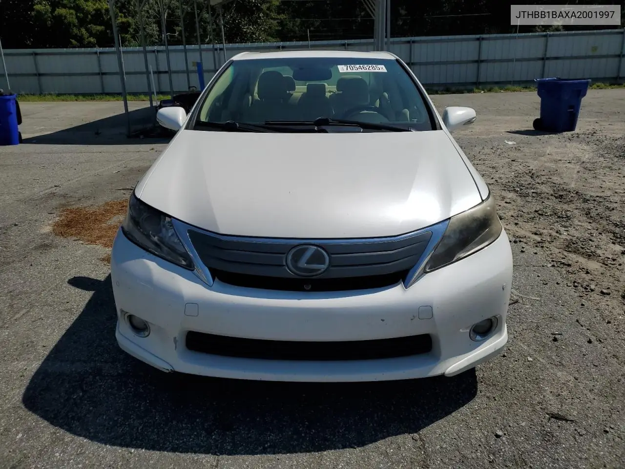 2010 Lexus Hs 250H VIN: JTHBB1BAXA2001997 Lot: 70546285