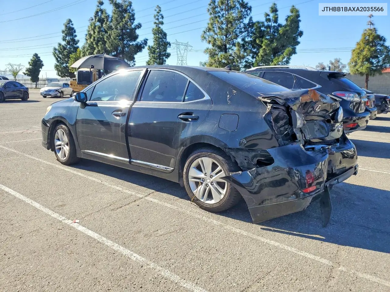 2010 Lexus Hs 250H VIN: JTHBB1BAXA2035566 Lot: 72332065