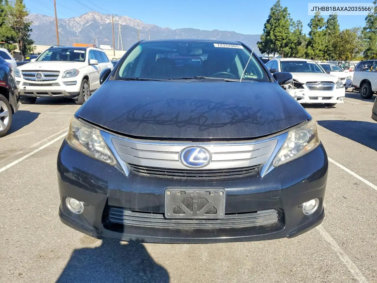 2010 Lexus Hs 250H VIN: JTHBB1BAXA2035566 Lot: 72332065