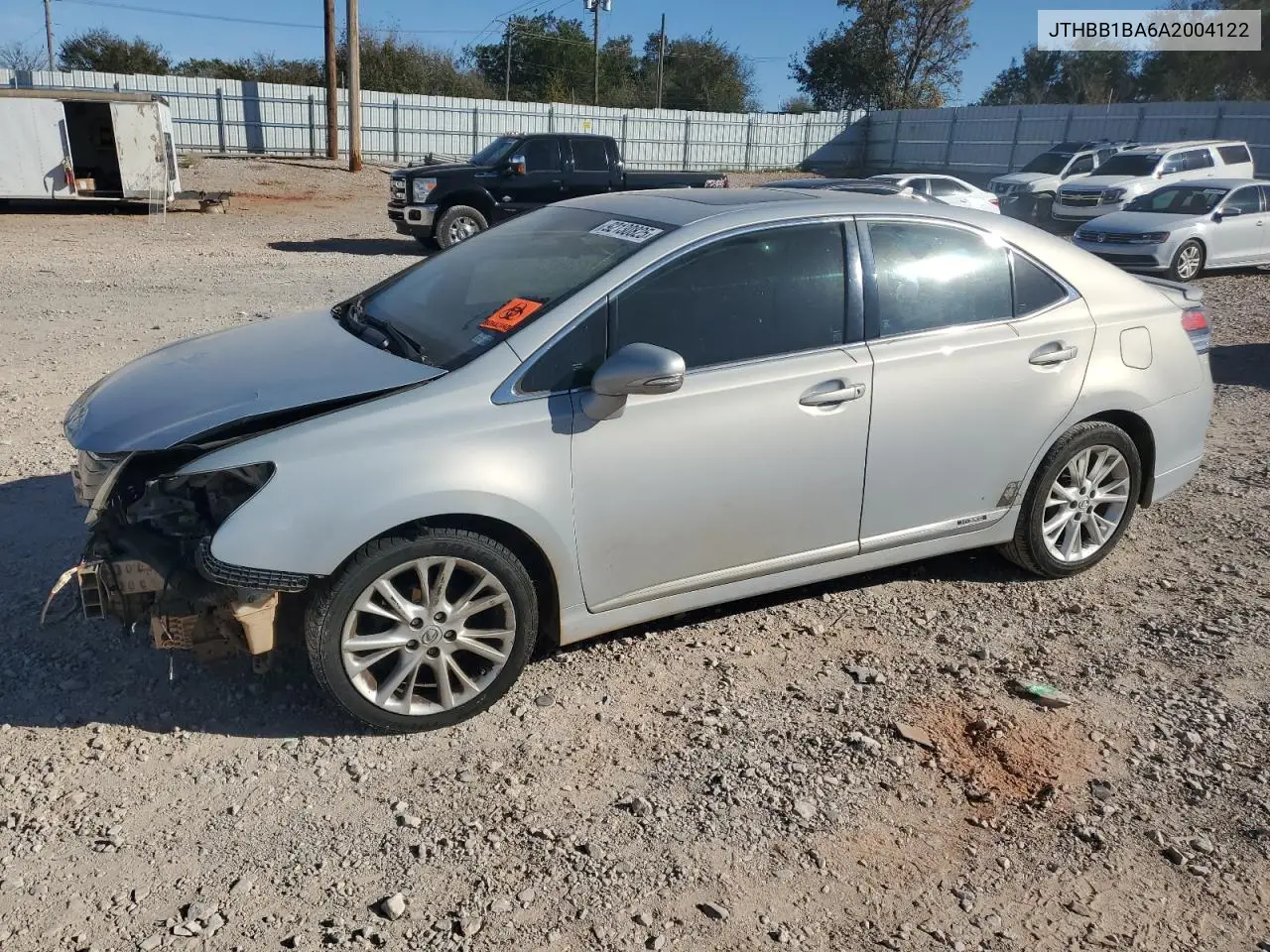2010 Lexus Hs 250H VIN: JTHBB1BA6A2004122 Lot: 92130825
