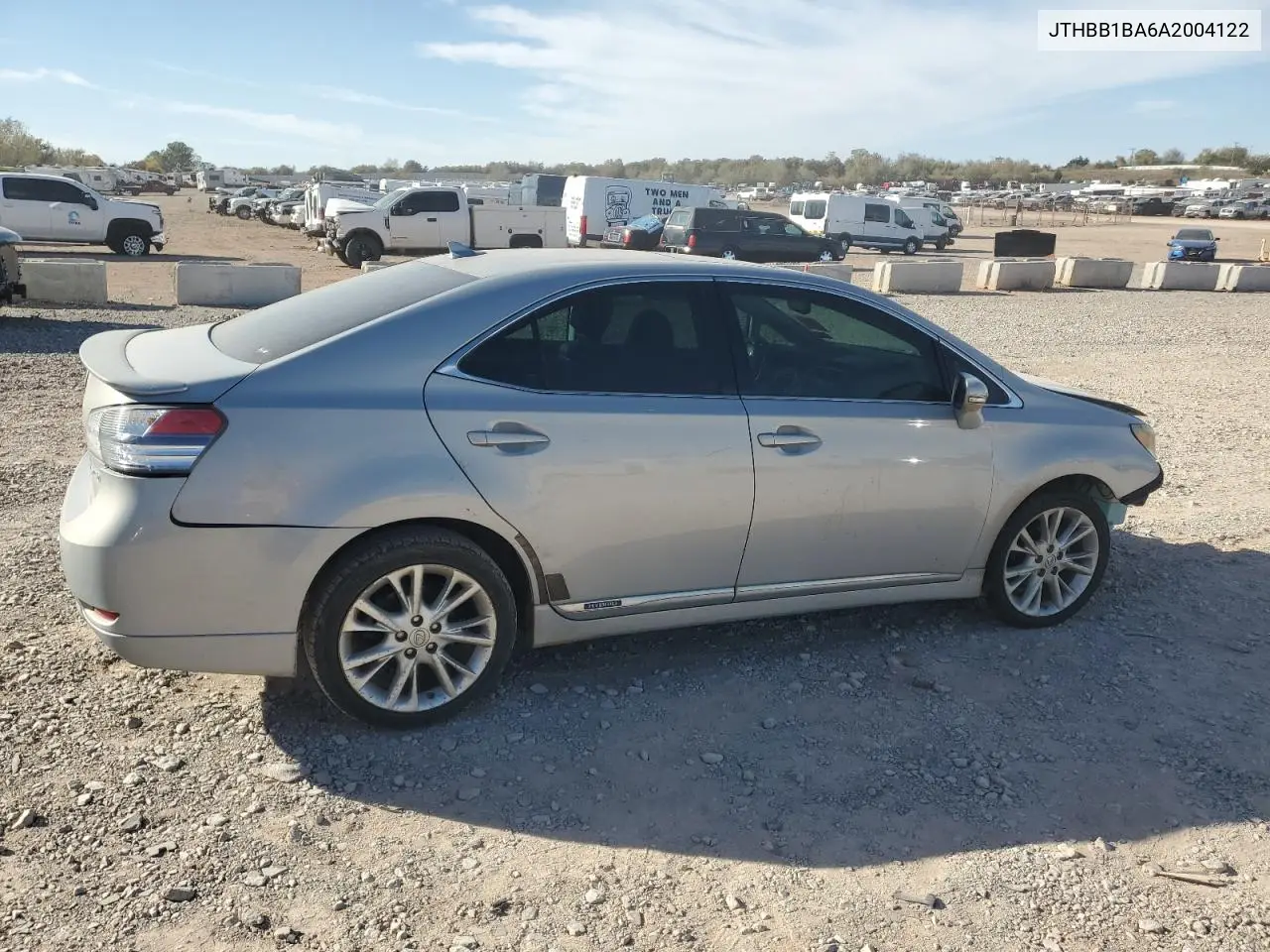 2010 Lexus Hs 250H VIN: JTHBB1BA6A2004122 Lot: 92130825