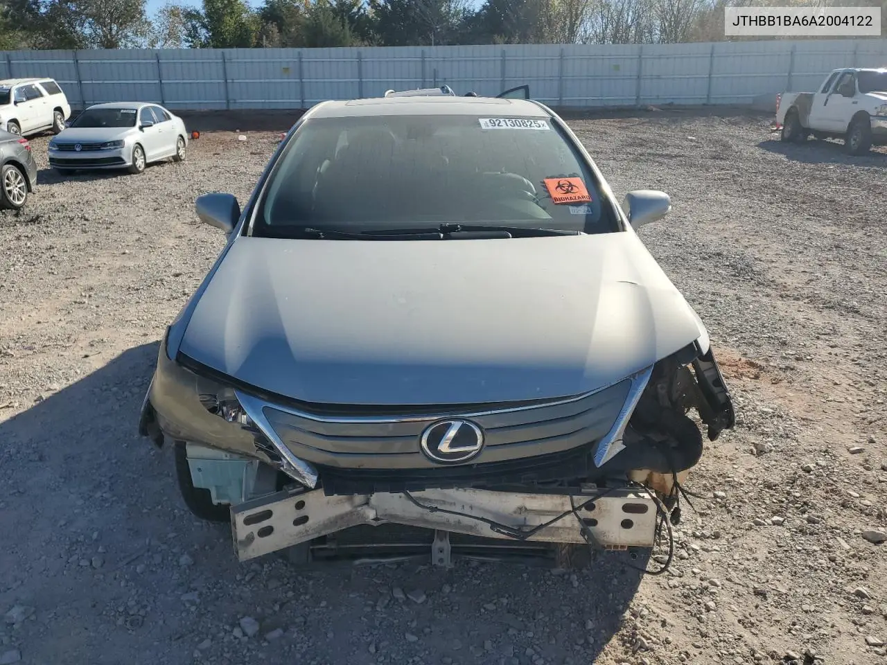 2010 Lexus Hs 250H VIN: JTHBB1BA6A2004122 Lot: 92130825