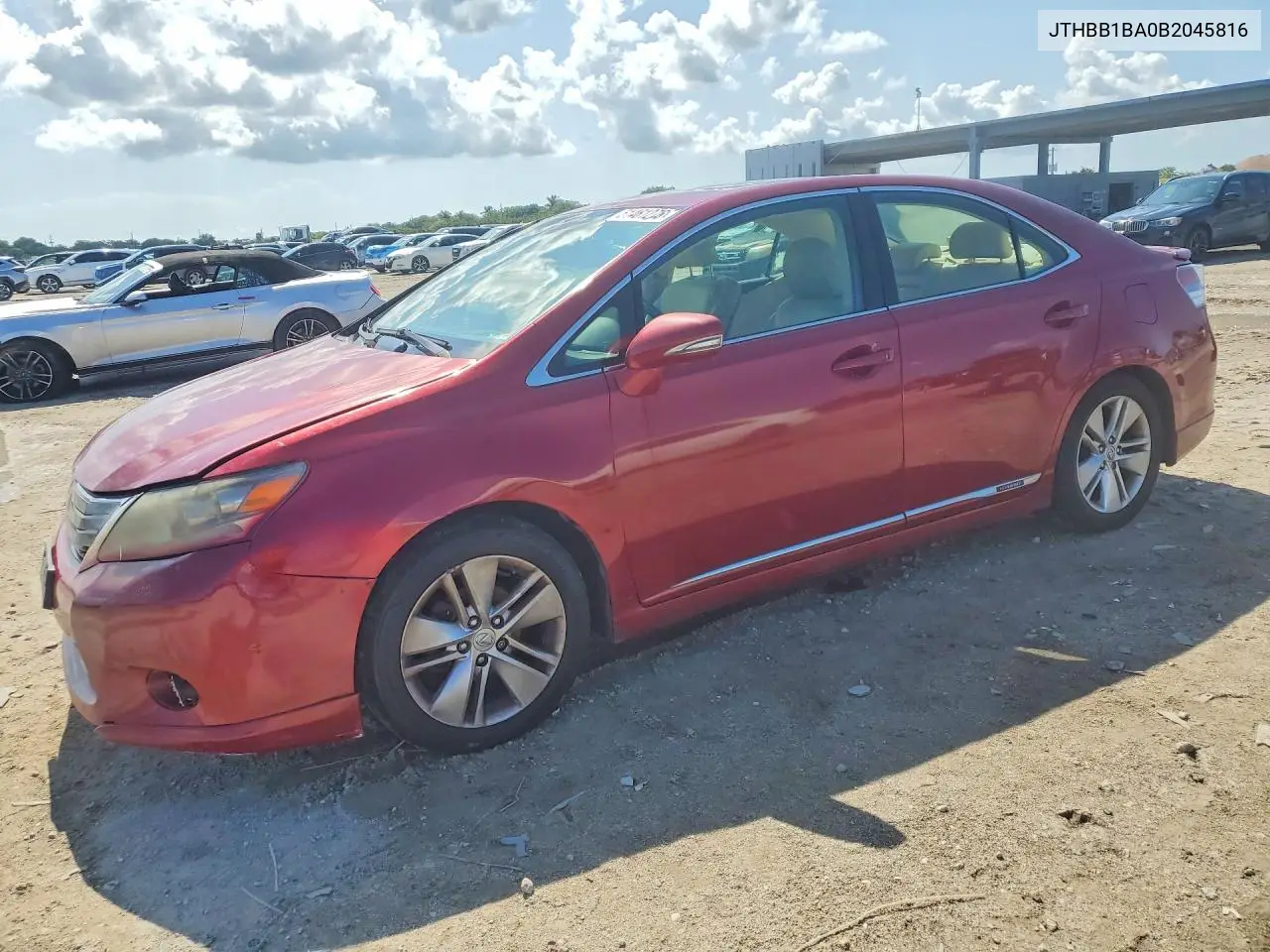 2011 Lexus Hs 250H VIN: JTHBB1BA0B2045816 Lot: 51461276