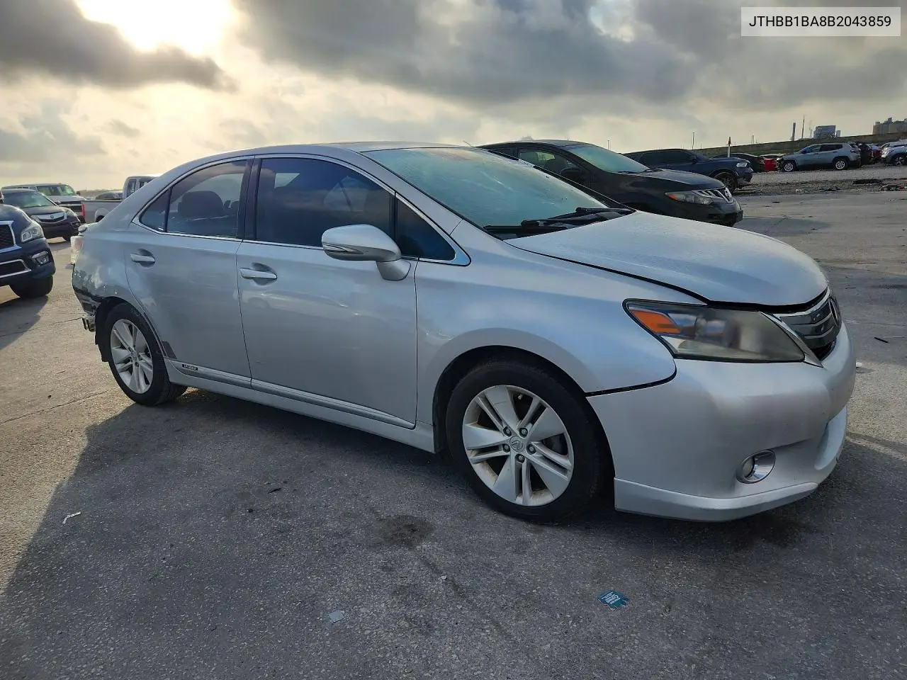2011 Lexus Hs 250H VIN: JTHBB1BA8B2043859 Lot: 53898566