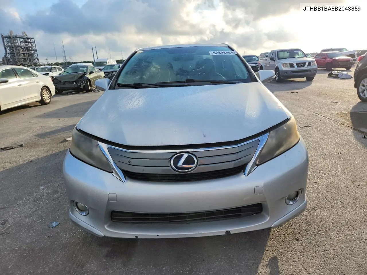2011 Lexus Hs 250H VIN: JTHBB1BA8B2043859 Lot: 53898566