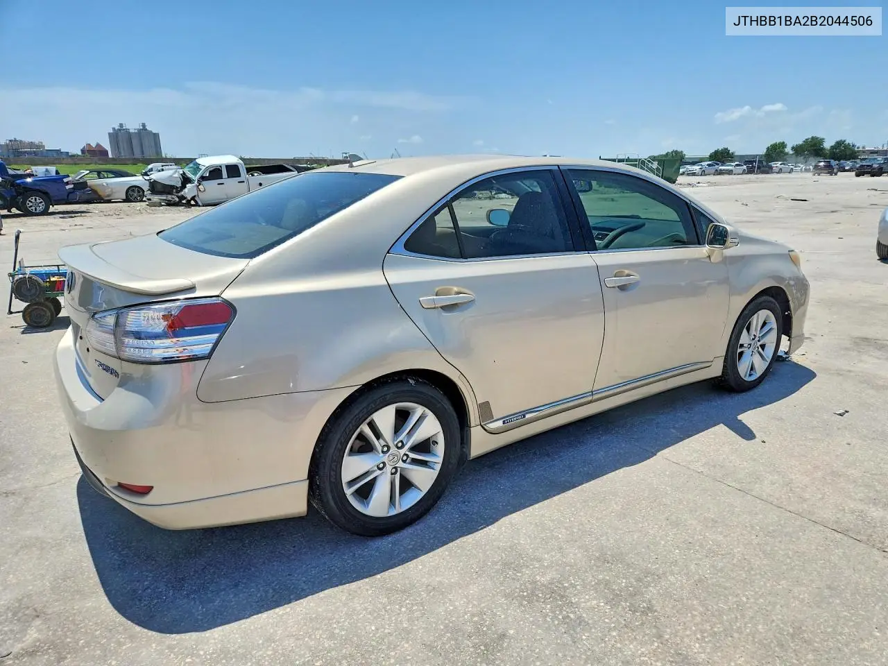 2011 Lexus Hs 250H VIN: JTHBB1BA2B2044506 Lot: 62124576