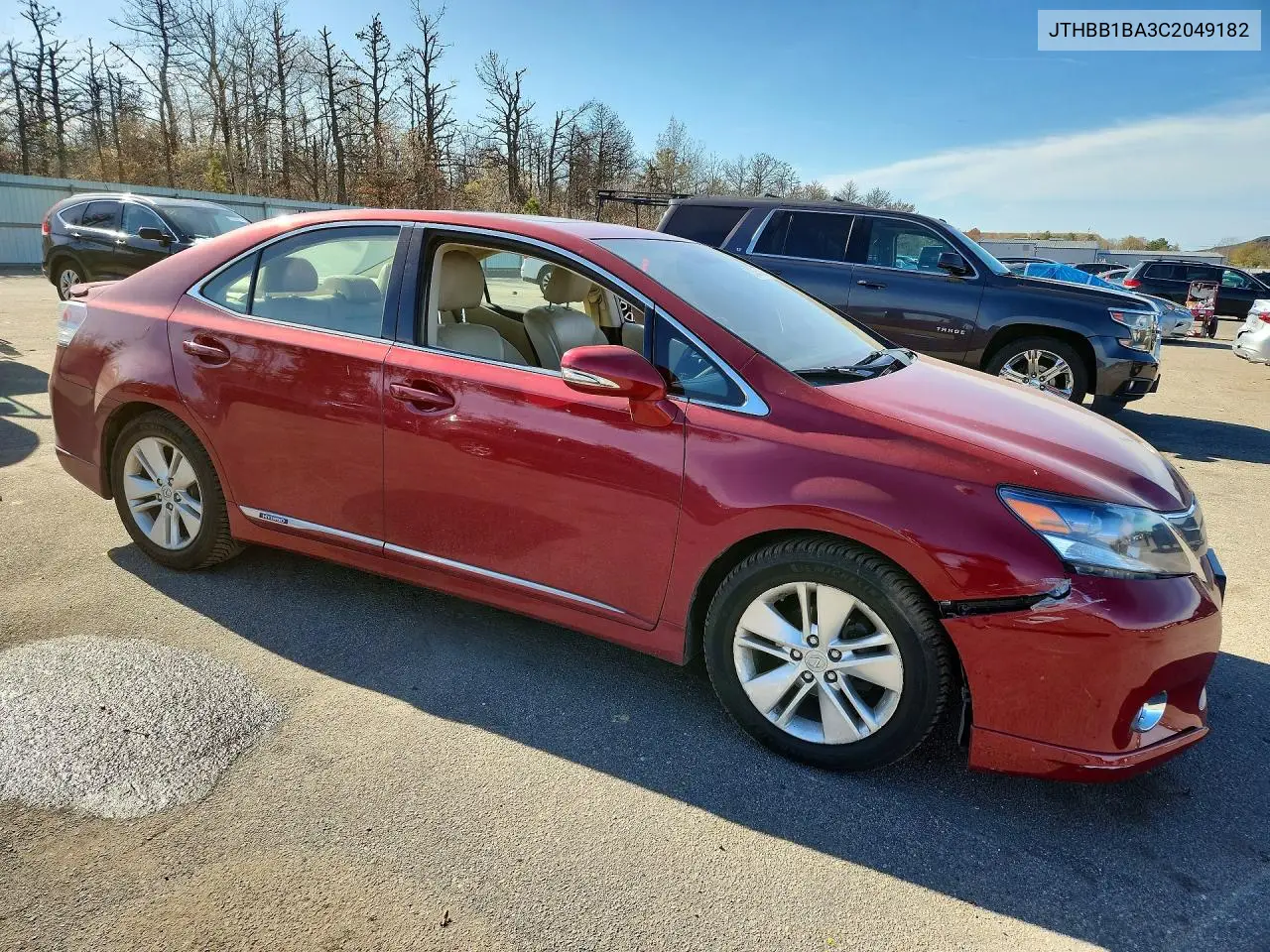 2012 Lexus Hs 250H VIN: JTHBB1BA3C2049182 Lot: 51545476