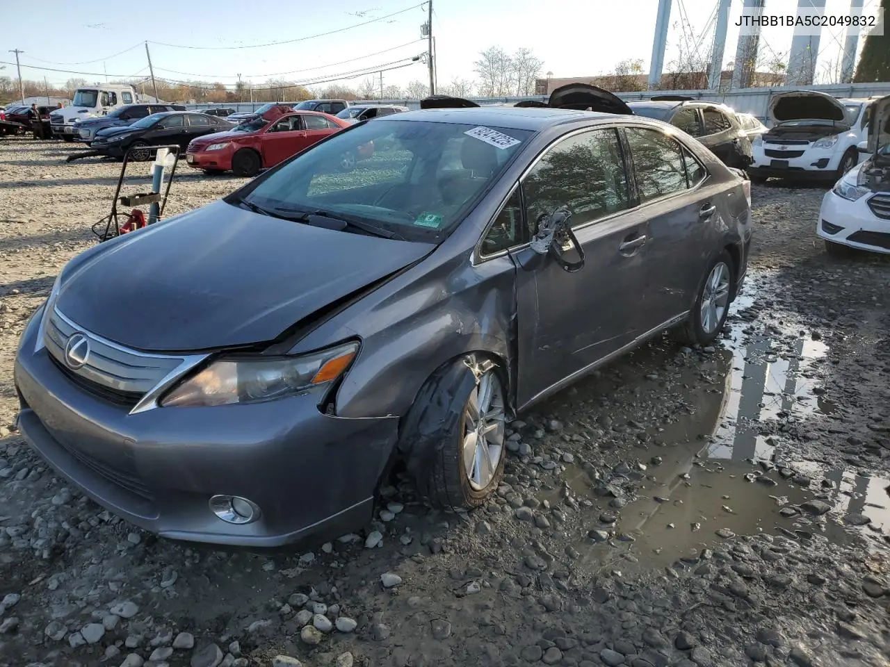 2012 Lexus Hs 250H VIN: JTHBB1BA5C2049832 Lot: 92474225