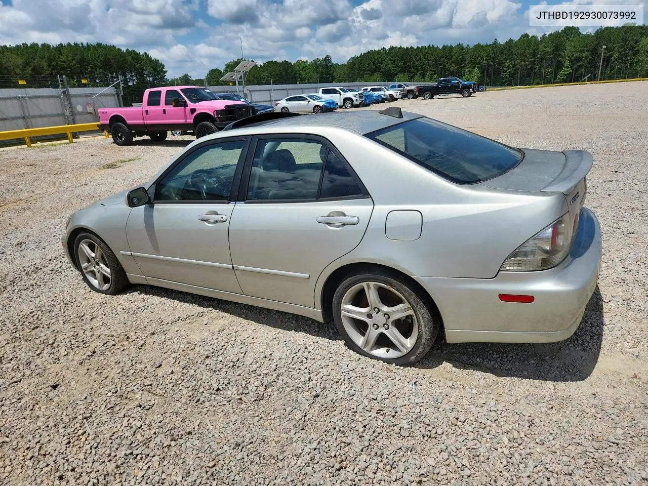 2003 Lexus Is 300 Base VIN: JTHBD192930073992 Lot: 61675716