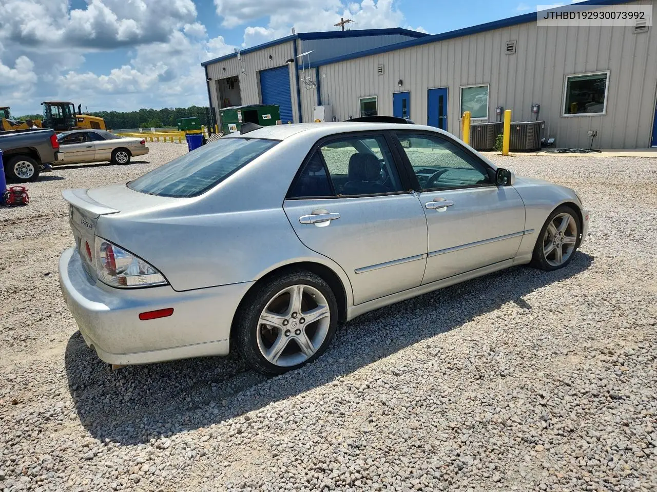 2003 Lexus Is 300 Base VIN: JTHBD192930073992 Lot: 61675716