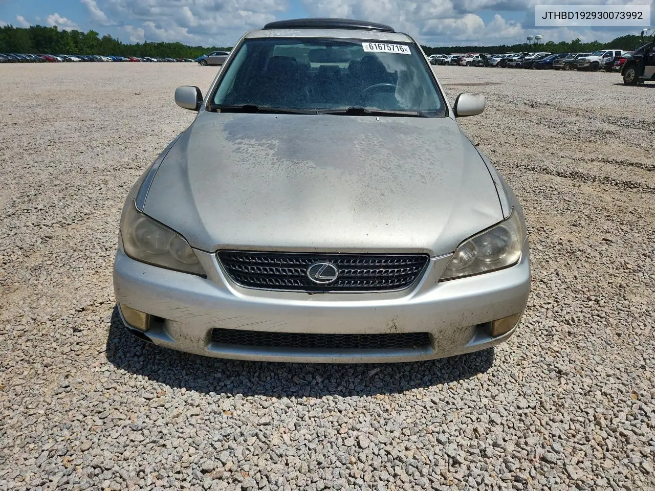 2003 Lexus Is 300 Base VIN: JTHBD192930073992 Lot: 61675716