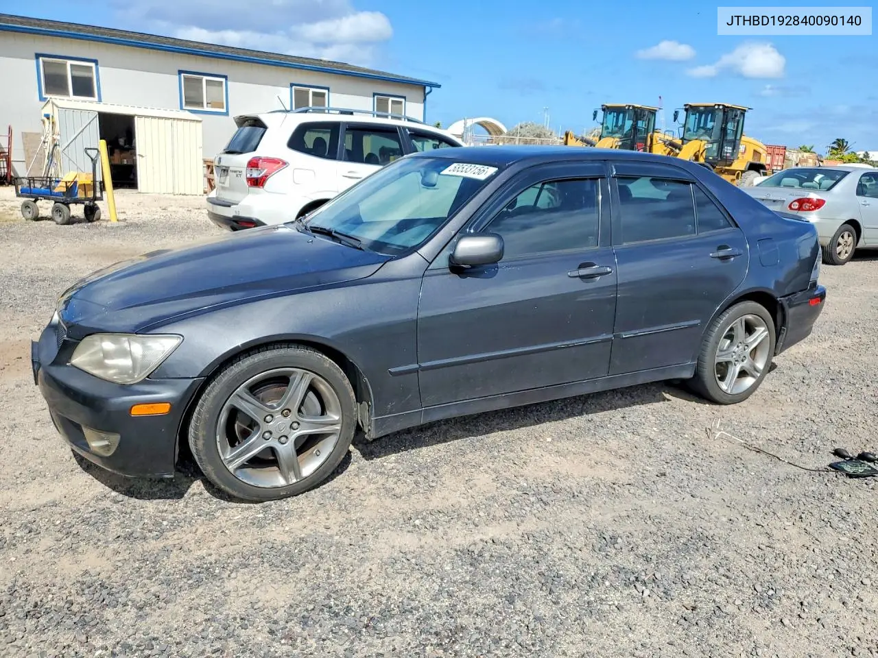 2004 Lexus Is 300 VIN: JTHBD192840090140 Lot: 58533156