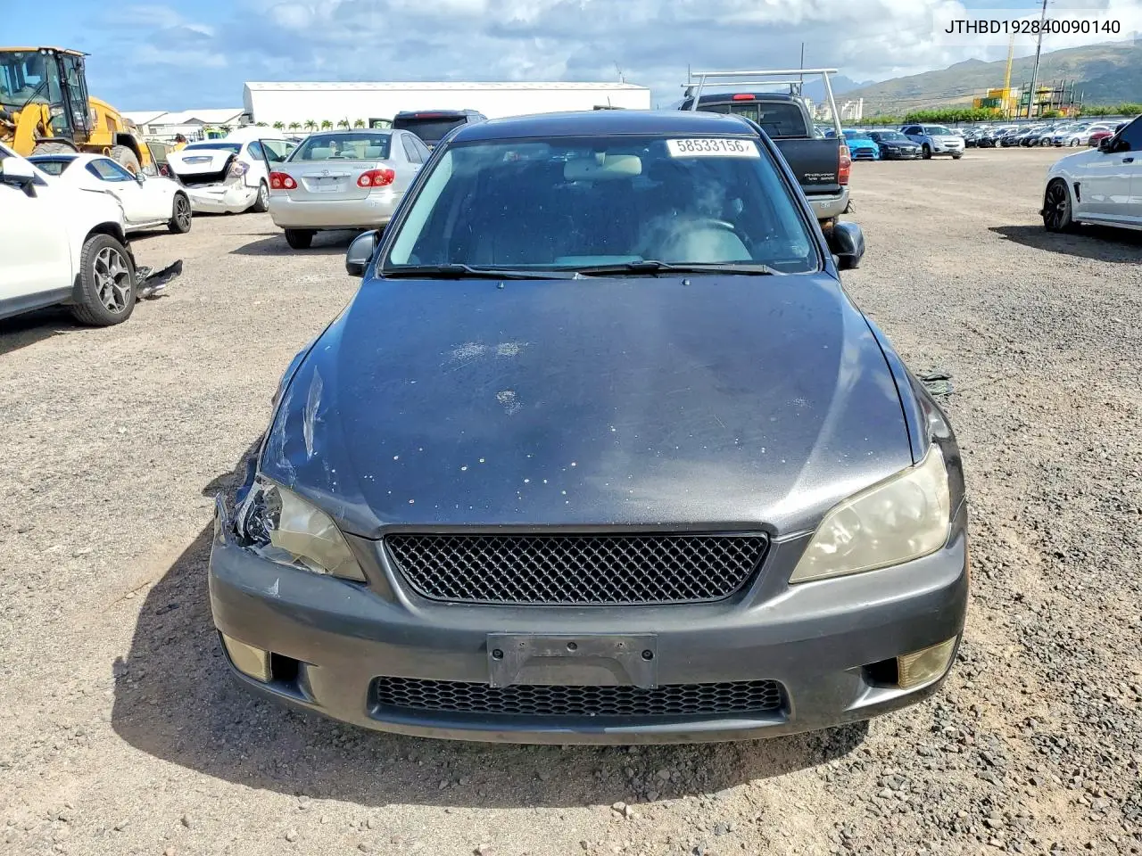 2004 Lexus Is 300 VIN: JTHBD192840090140 Lot: 58533156