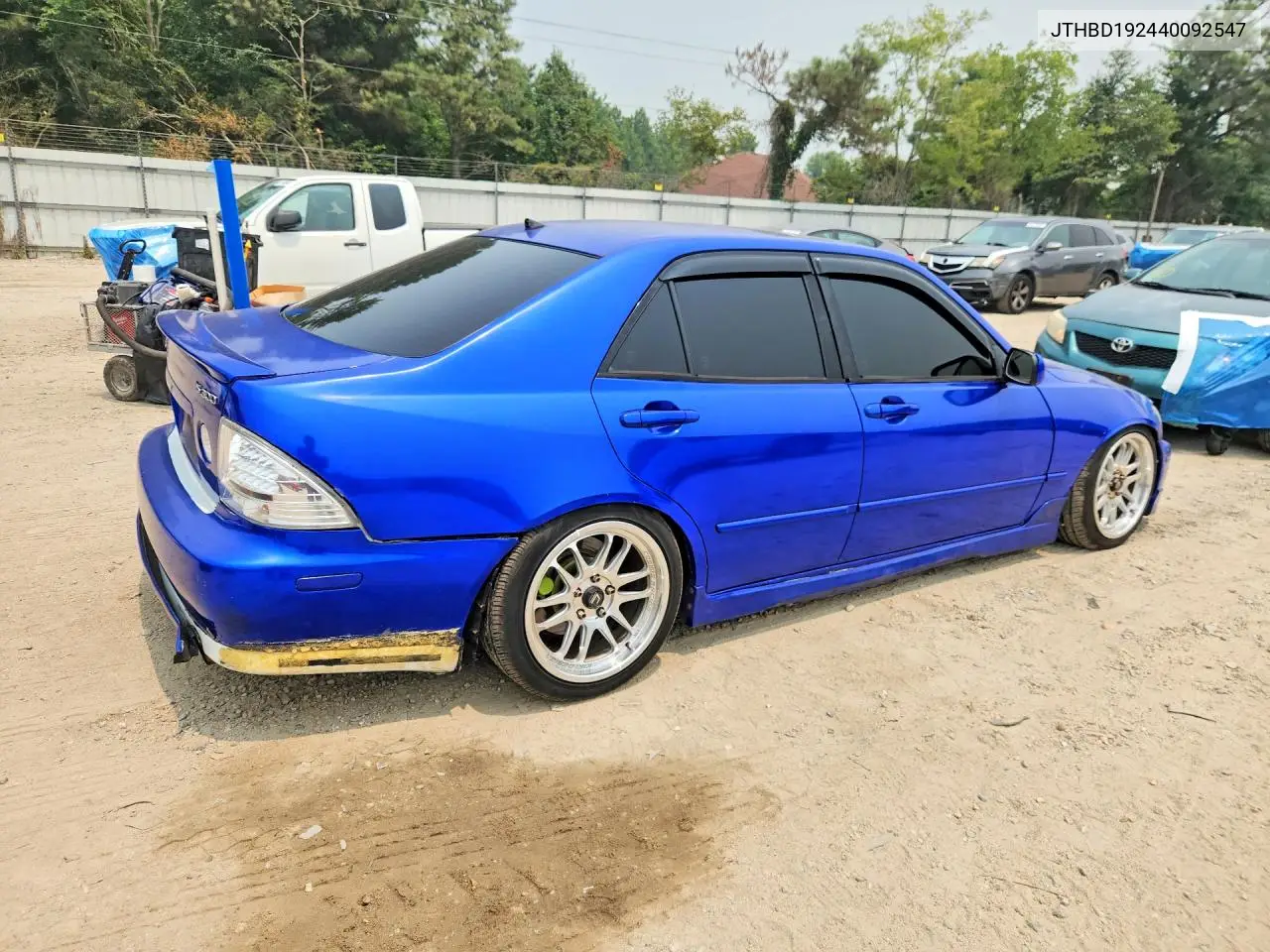 2004 Lexus Is 300 VIN: JTHBD192440092547 Lot: 61740946