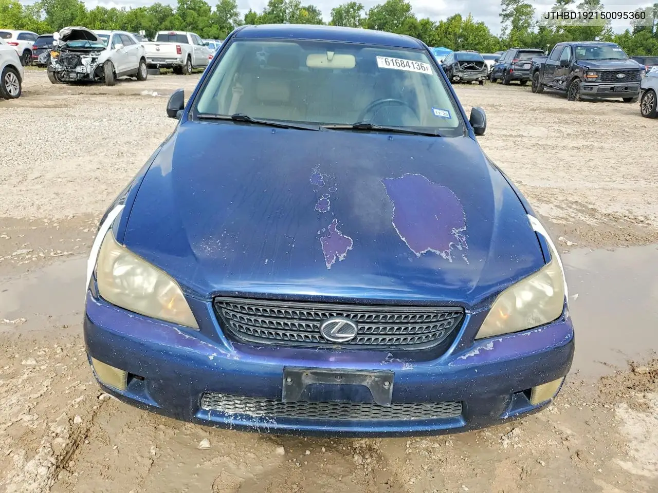 2005 Lexus Is 300 Base VIN: JTHBD192150095360 Lot: 61684136