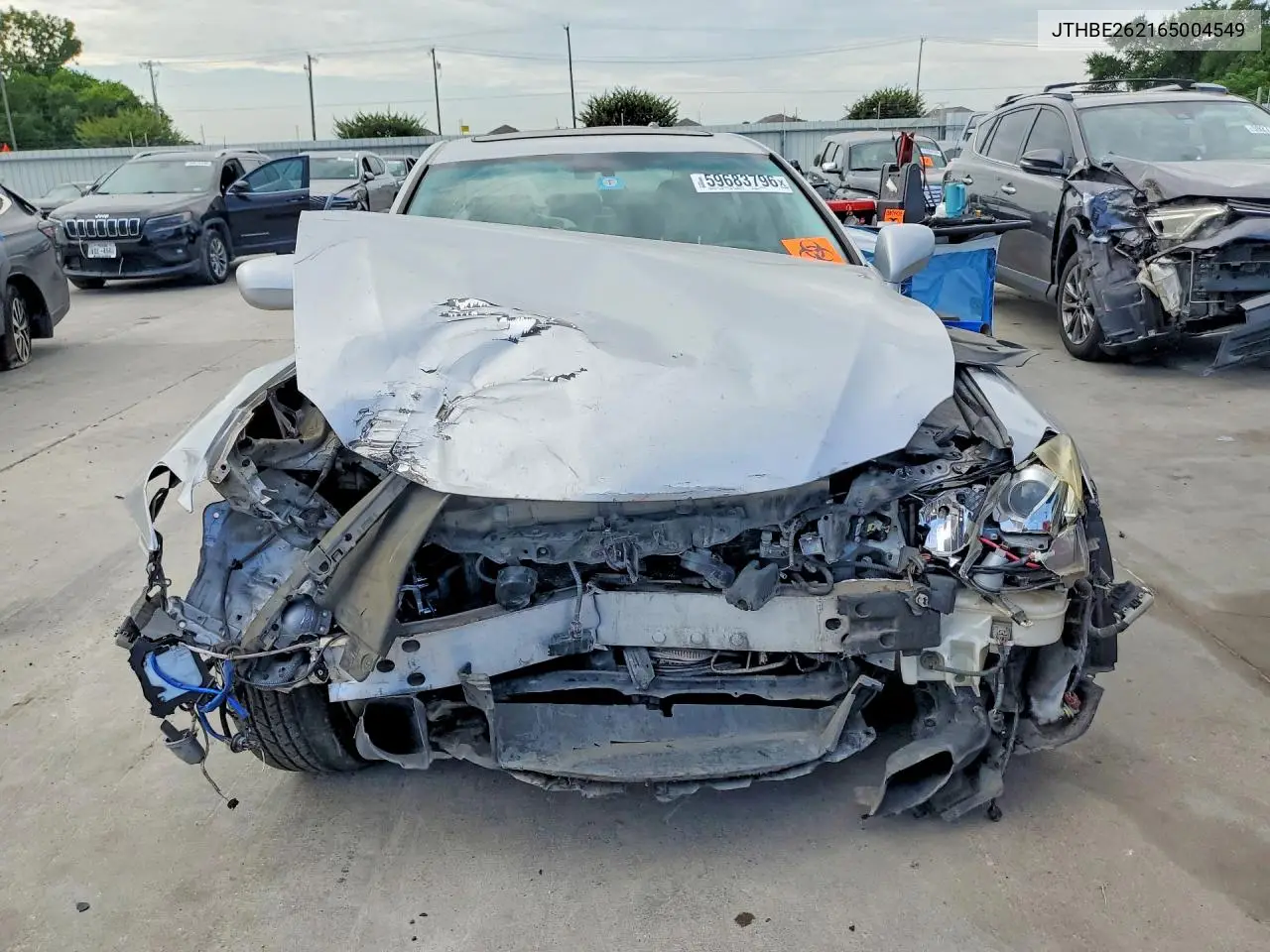 2006 Lexus Is 350 VIN: JTHBE262165004549 Lot: 59683796