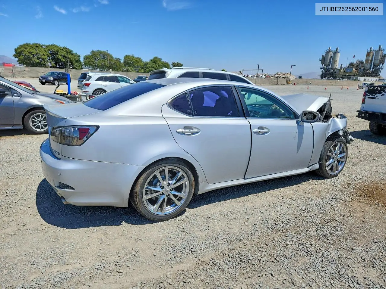 2006 Lexus Is 350 VIN: JTHBE262562001560 Lot: 60795086