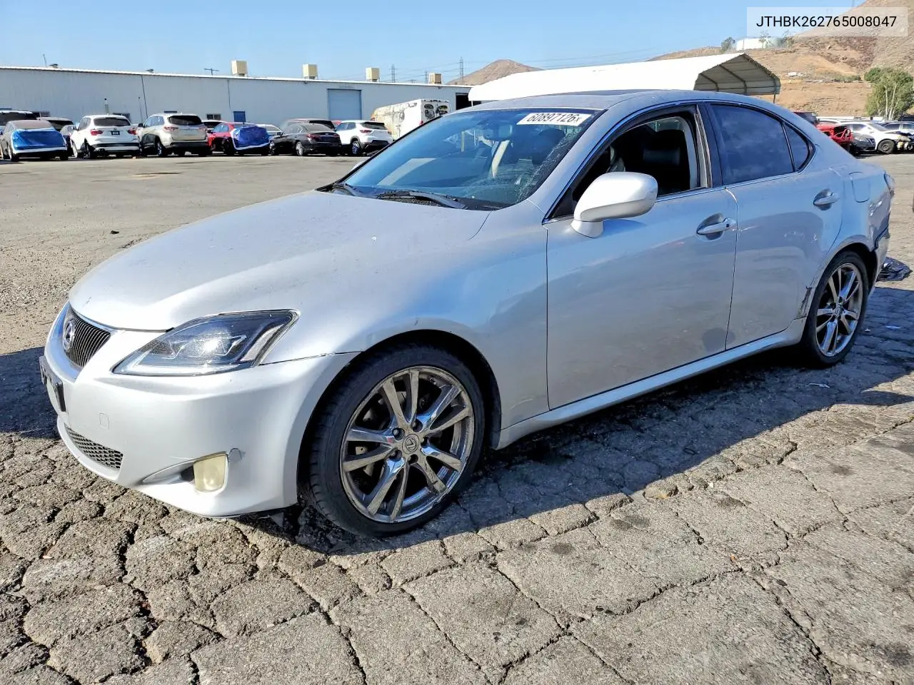 2006 Lexus Is 250 VIN: JTHBK262765008047 Lot: 60897126