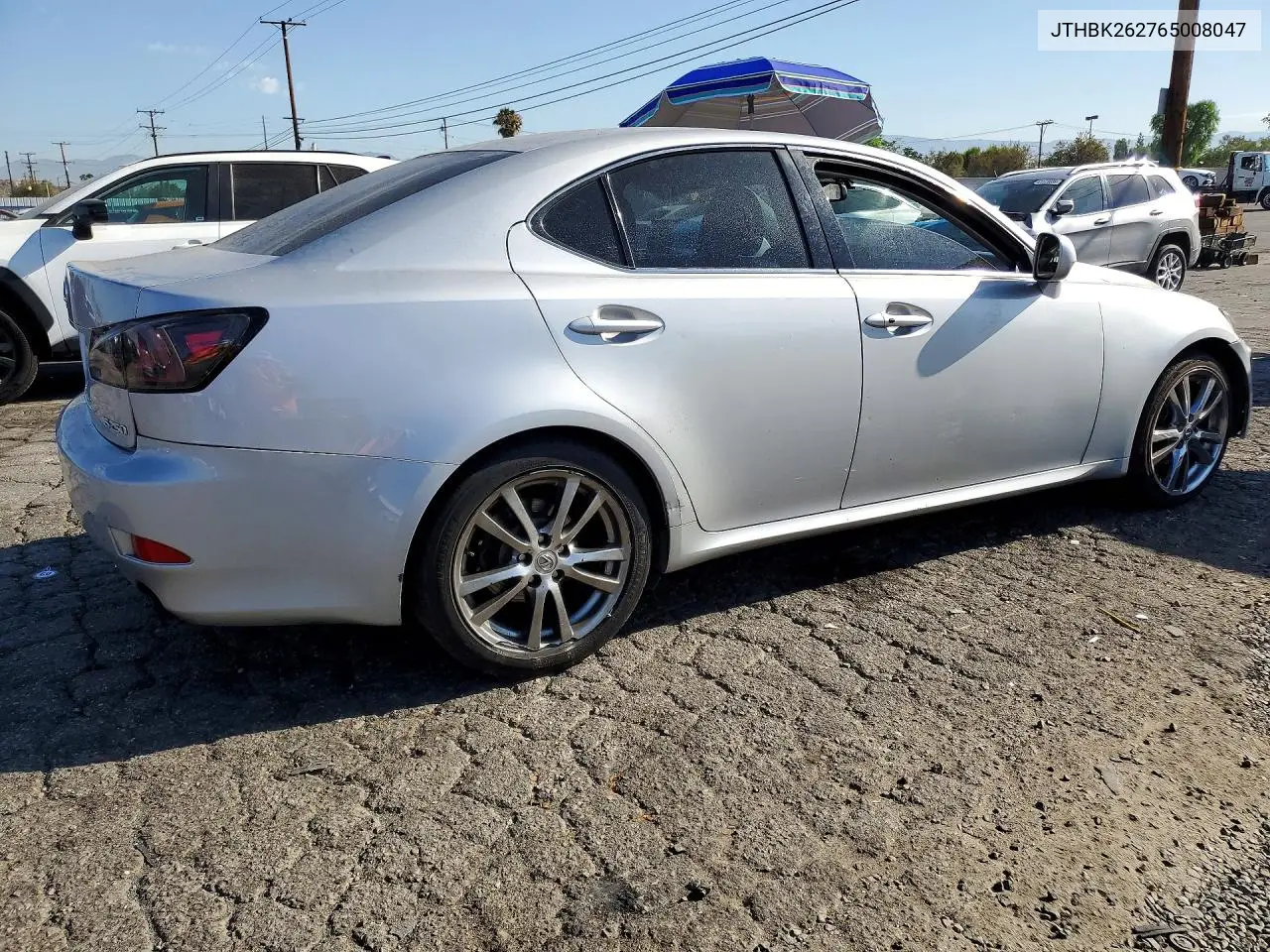 2006 Lexus Is 250 VIN: JTHBK262765008047 Lot: 60897126