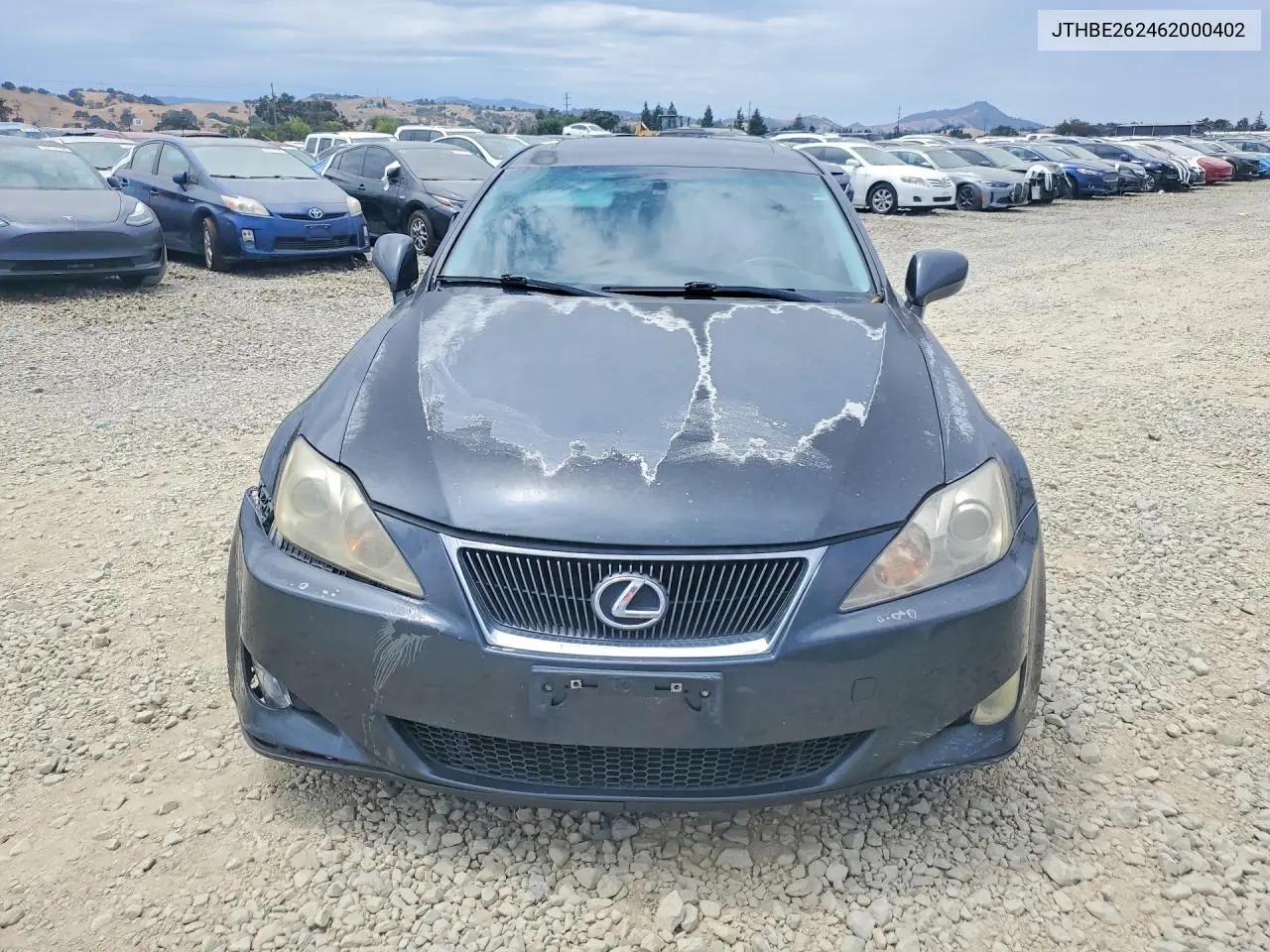 2006 Lexus Is 350 VIN: JTHBE262462000402 Lot: 61054136