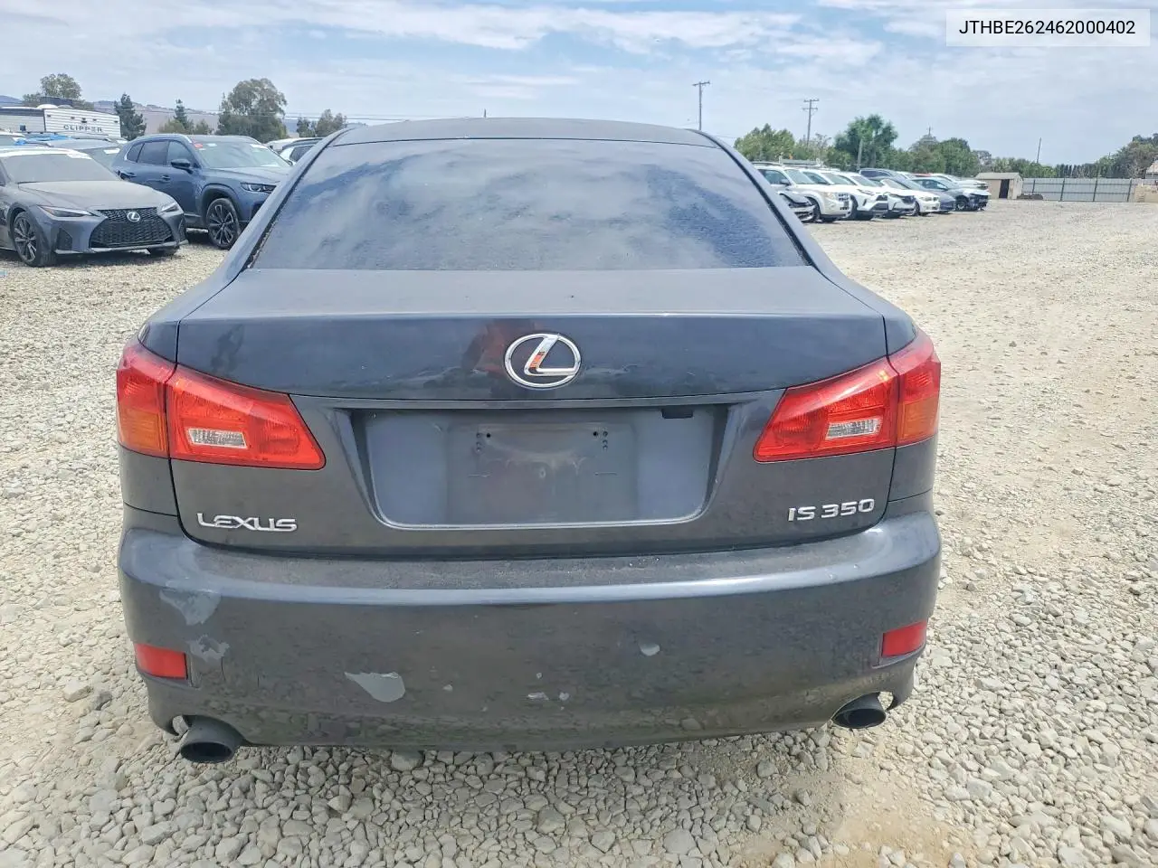 2006 Lexus Is 350 VIN: JTHBE262462000402 Lot: 61054136