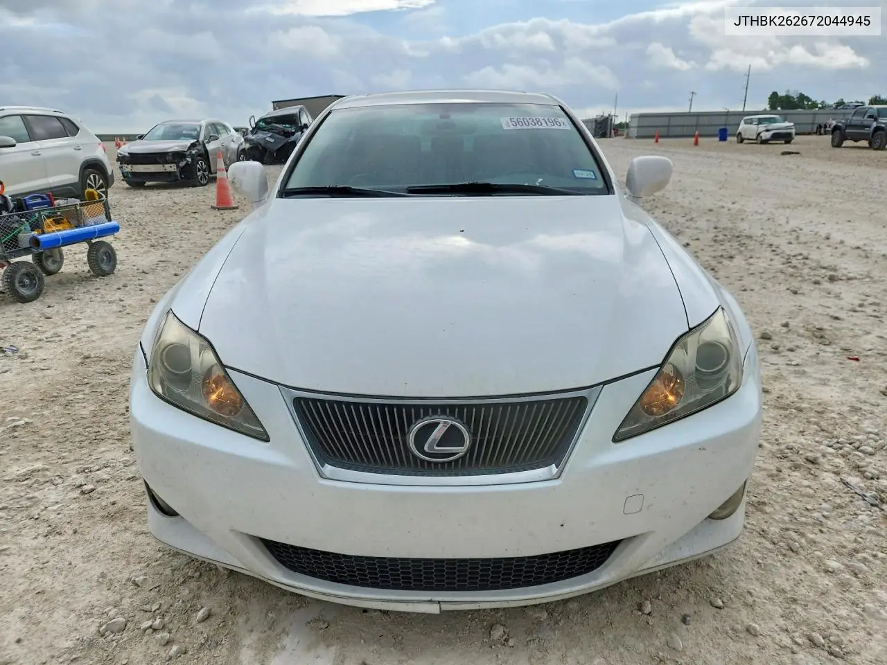 2007 Lexus Is 250 VIN: JTHBK262672044945 Lot: 56038196