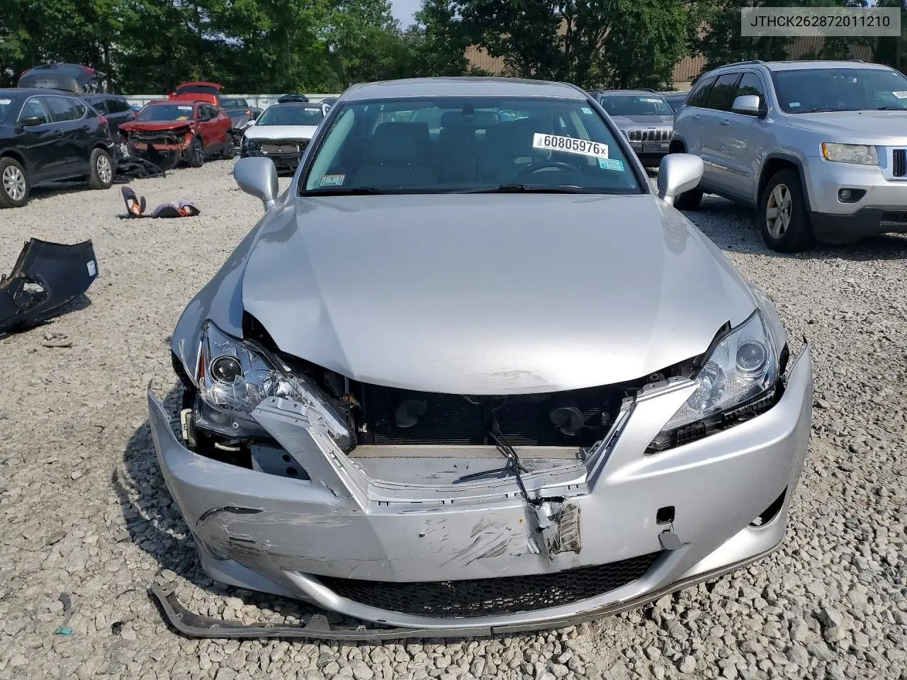 2007 Lexus Is 250 VIN: JTHCK262872011210 Lot: 60805976