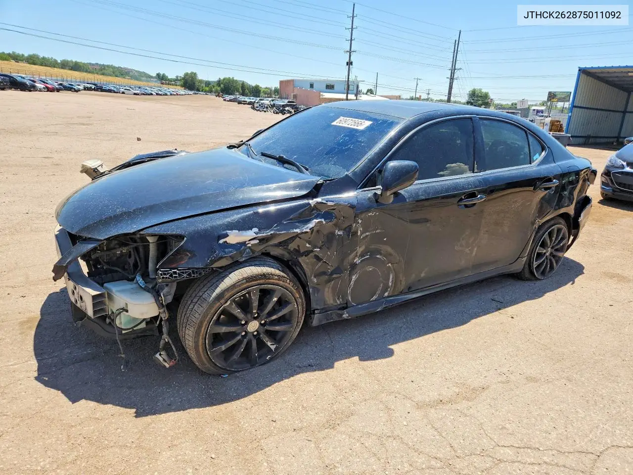 2007 Lexus Is 250 VIN: JTHCK262875011092 Lot: 60972566