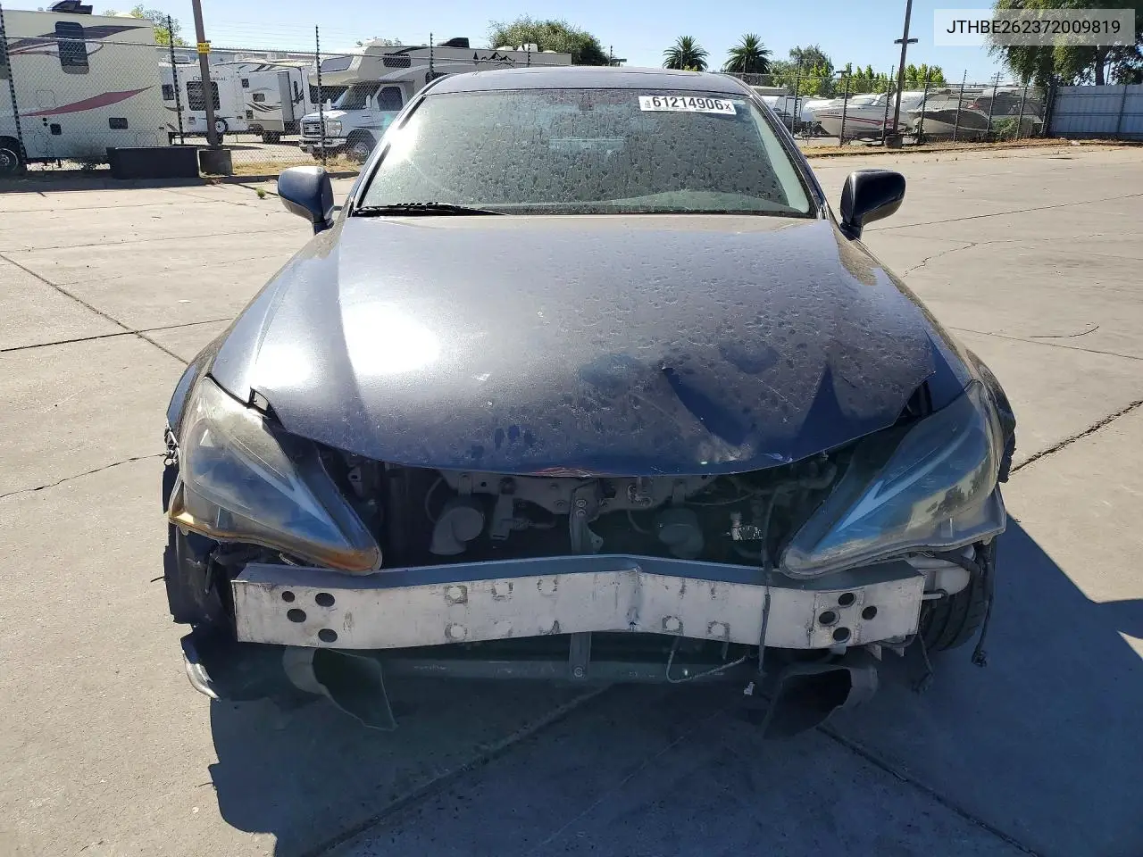 2007 Lexus Is 350 VIN: JTHBE262372009819 Lot: 61214906
