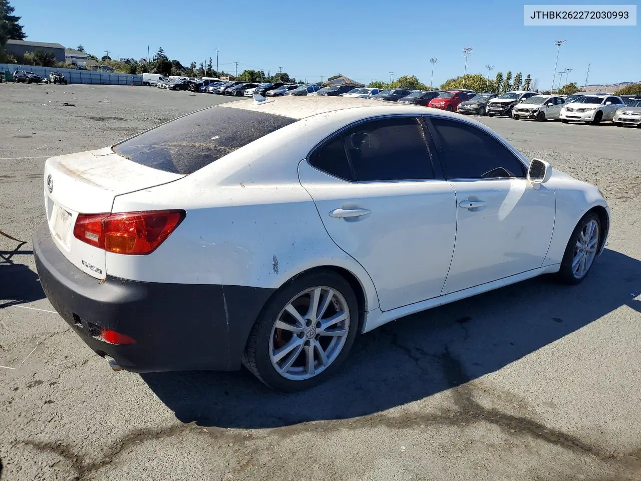 2007 Lexus Is 250 VIN: JTHBK262272030993 Lot: 61399536