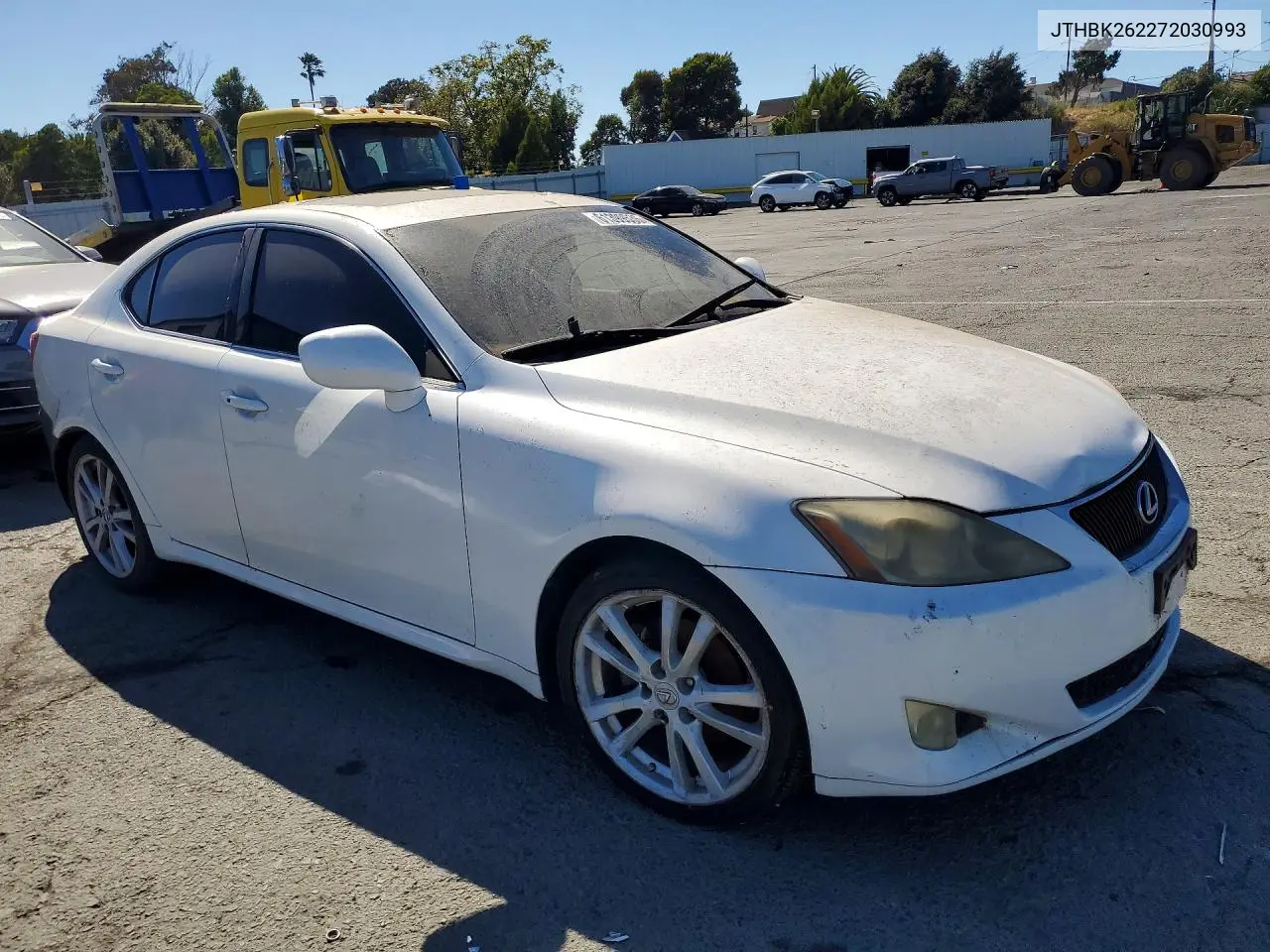 2007 Lexus Is 250 VIN: JTHBK262272030993 Lot: 61399536