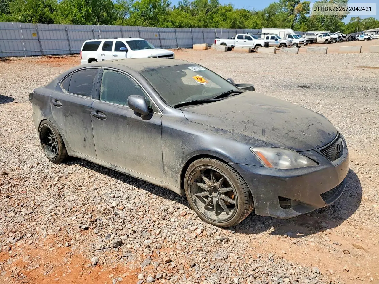 2007 Lexus Is 250 VIN: JTHBK262672042421 Lot: 61692256
