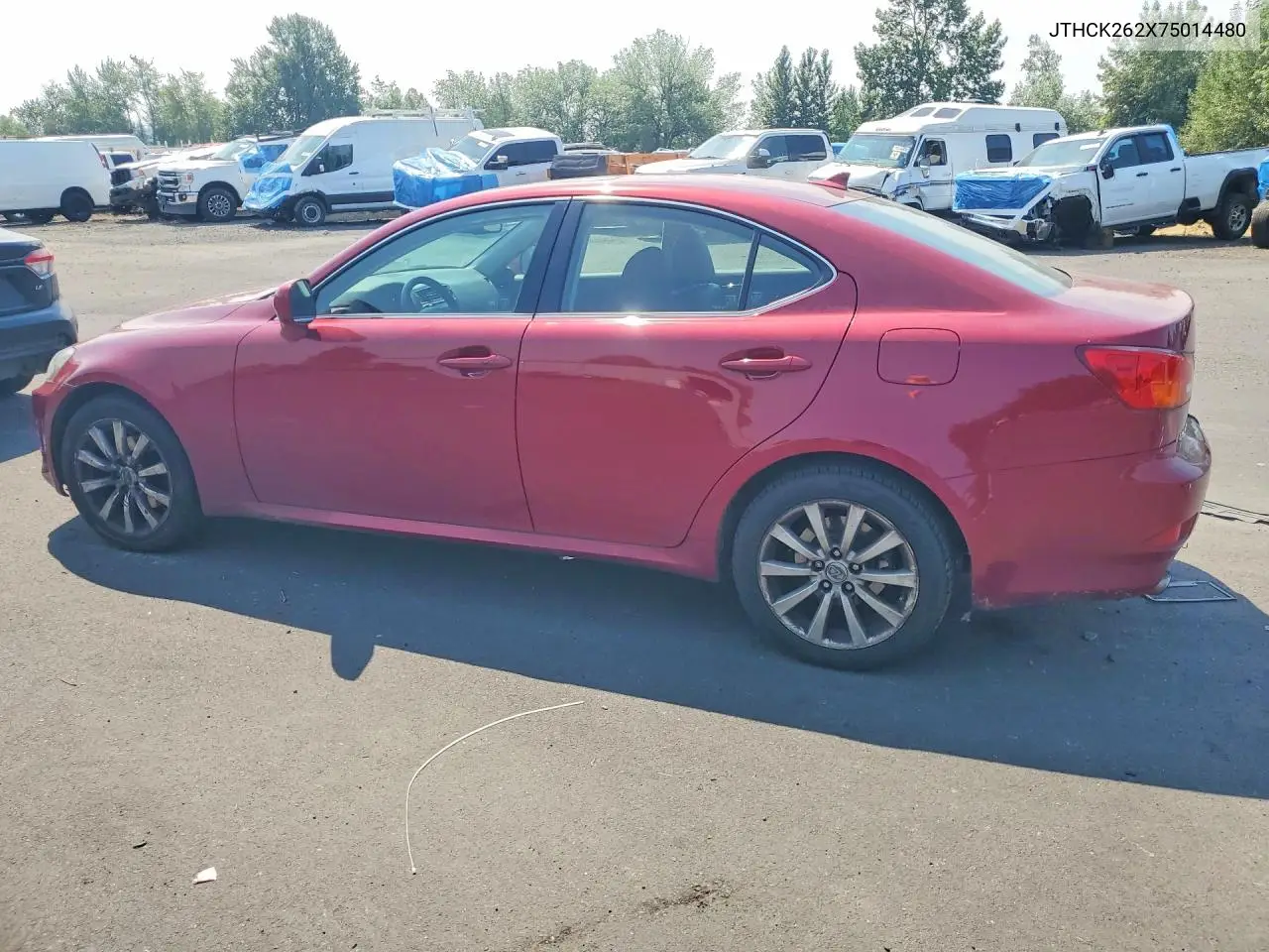 2007 Lexus Is 250 VIN: JTHCK262X75014480 Lot: 62141306