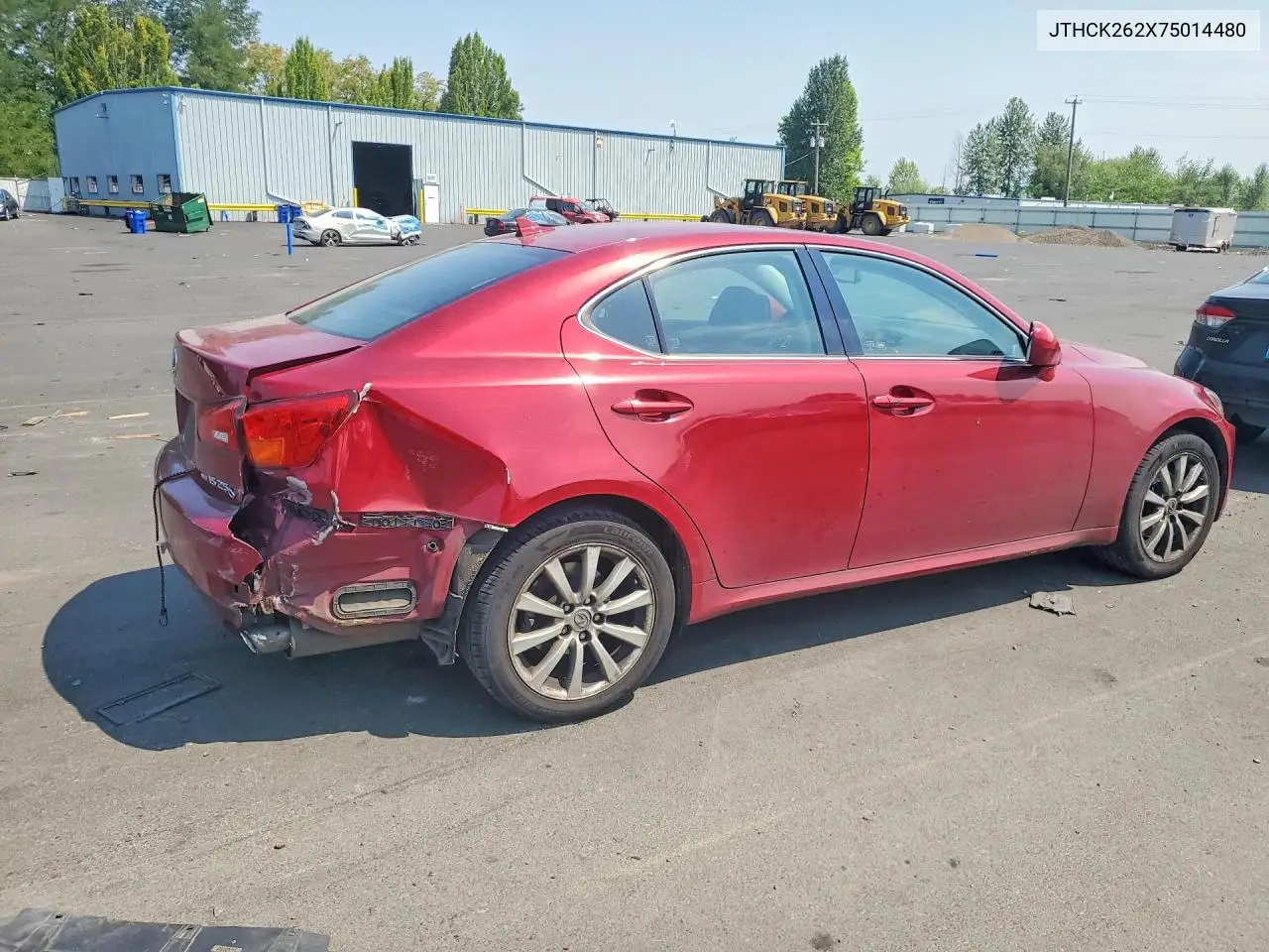 2007 Lexus Is 250 VIN: JTHCK262X75014480 Lot: 62141306