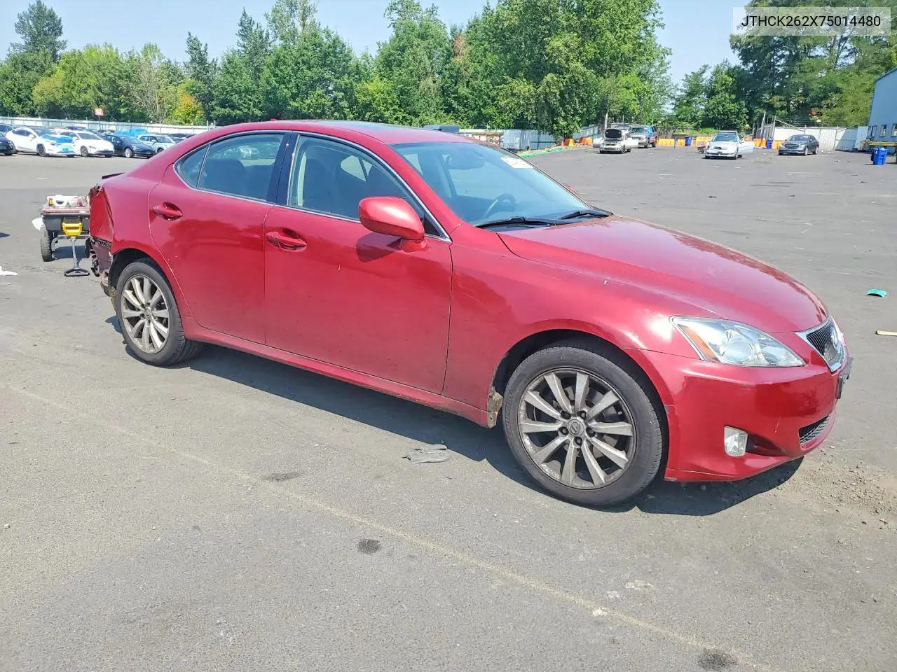 2007 Lexus Is 250 VIN: JTHCK262X75014480 Lot: 62141306