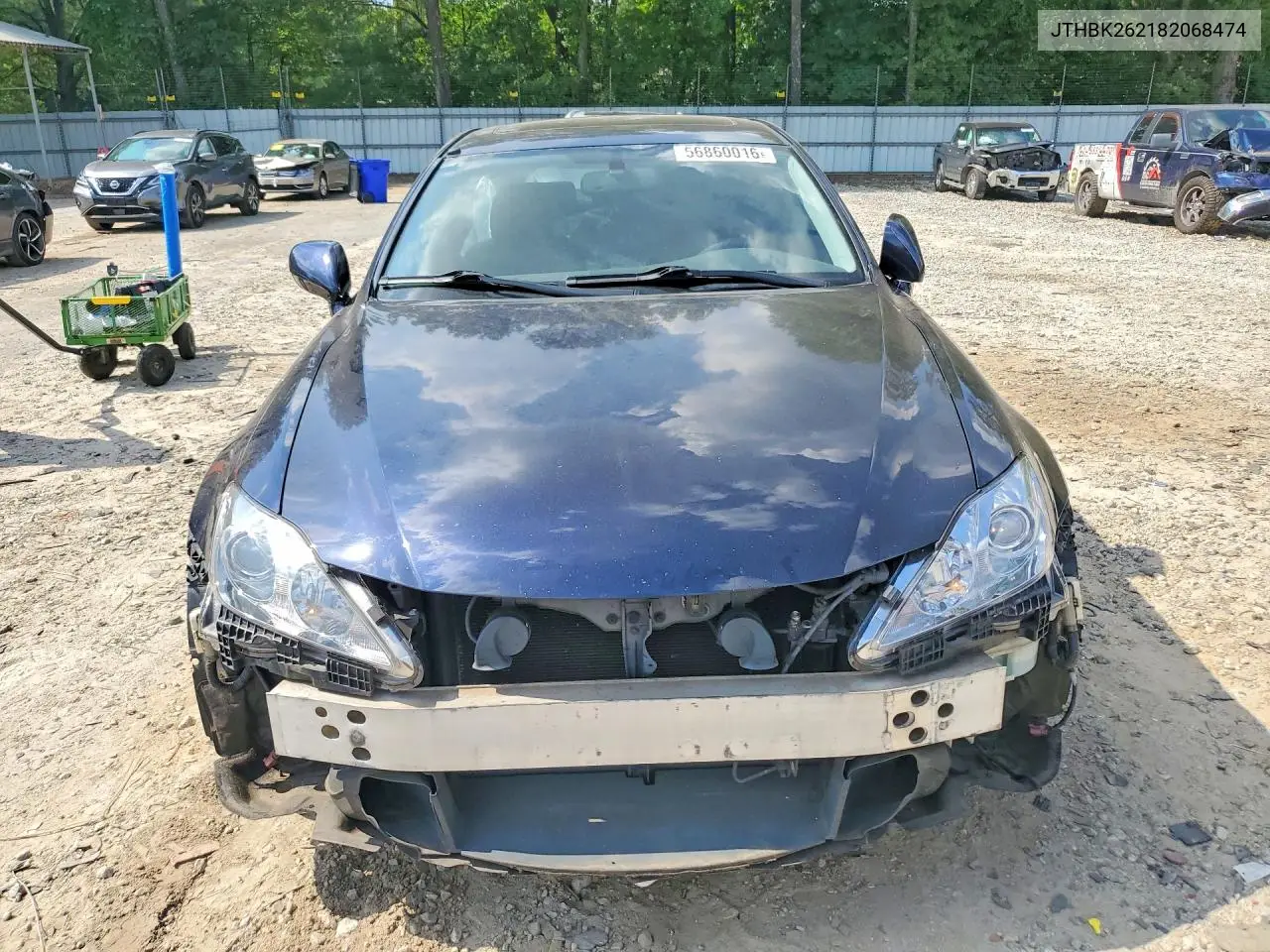2008 Lexus Is 250 VIN: JTHBK262182068474 Lot: 56860016